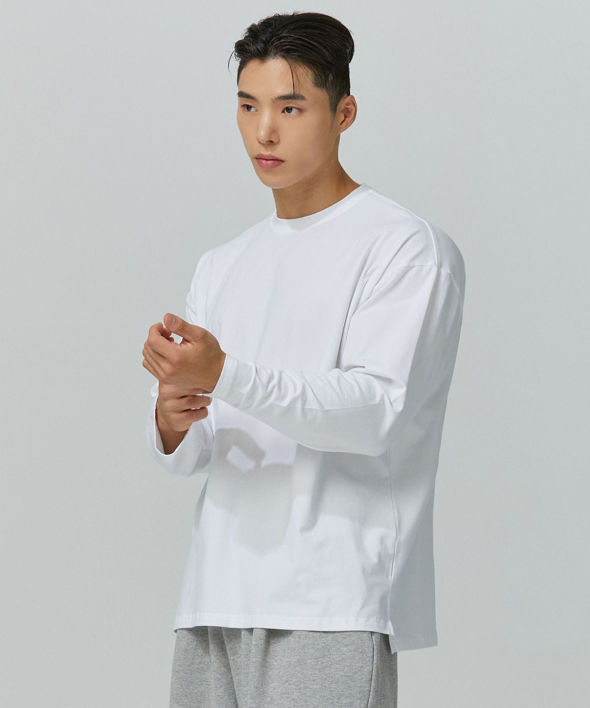 블랙몬스터핏(BLACK MONSTER FIT) 소프트모달 크루넥 롱 슬리브(3color) / BM240722