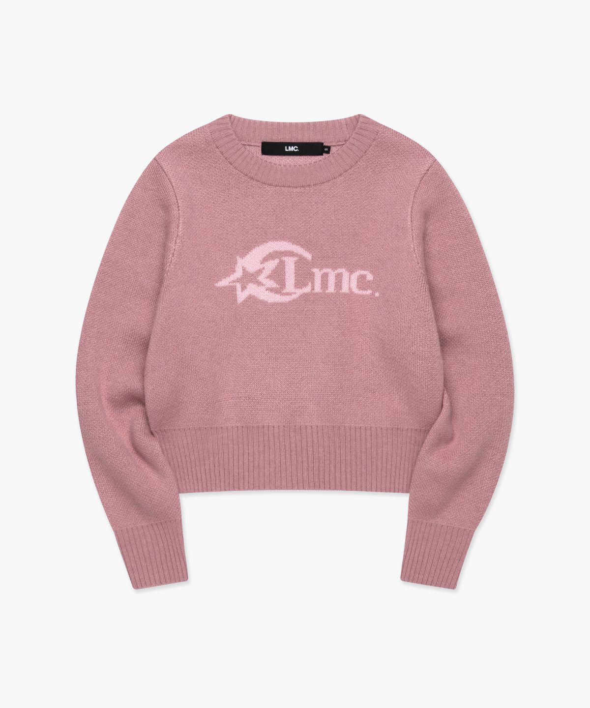엘엠씨(LMC) WM STAR LOGO CROPPED KNIT pink