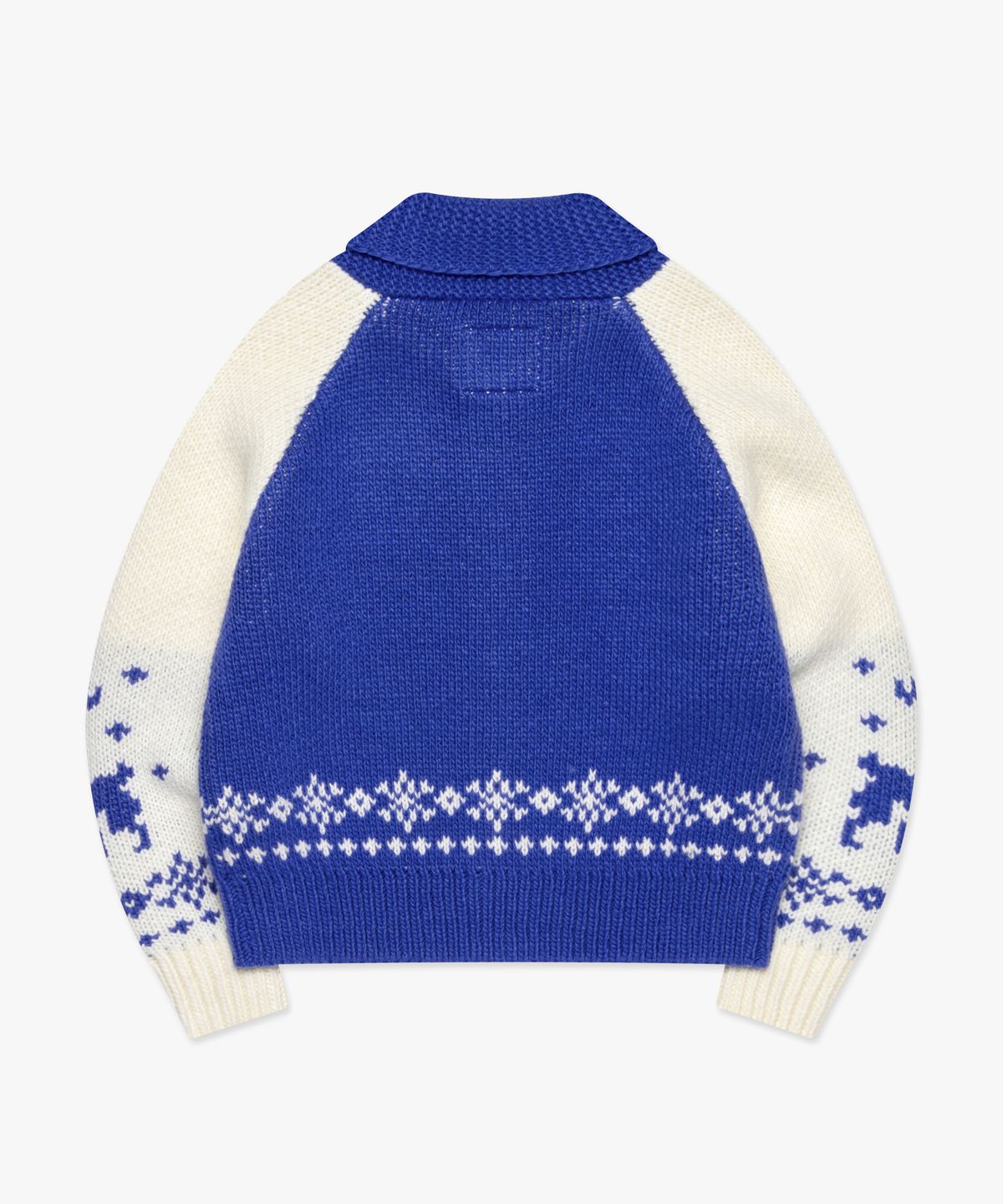 엘엠씨(LMC) WM DEER COWICHAN ZIP-UP CARDIGAN blue