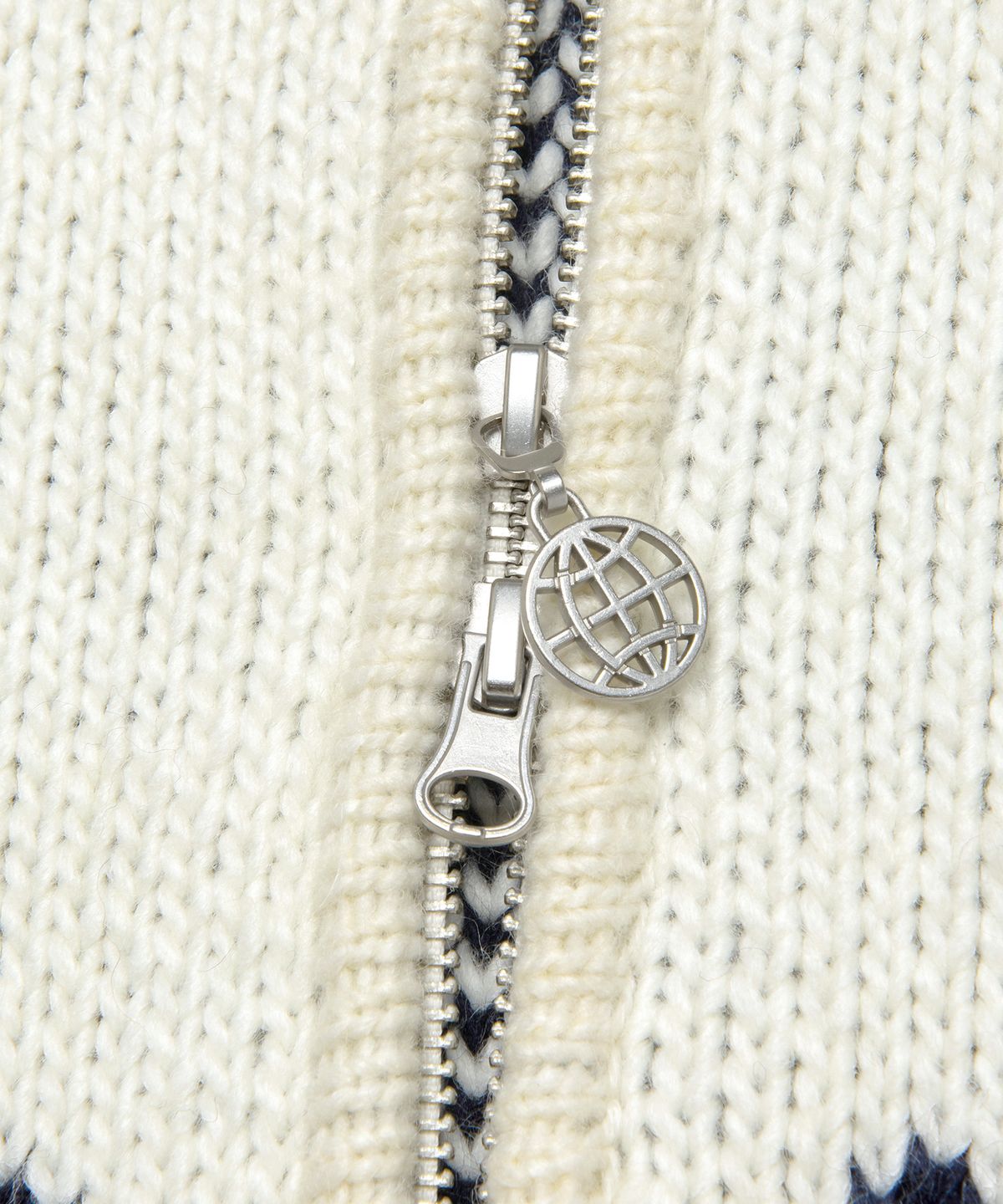 엘엠씨(LMC) WM DEER COWICHAN ZIP-UP CARDIGAN ivory