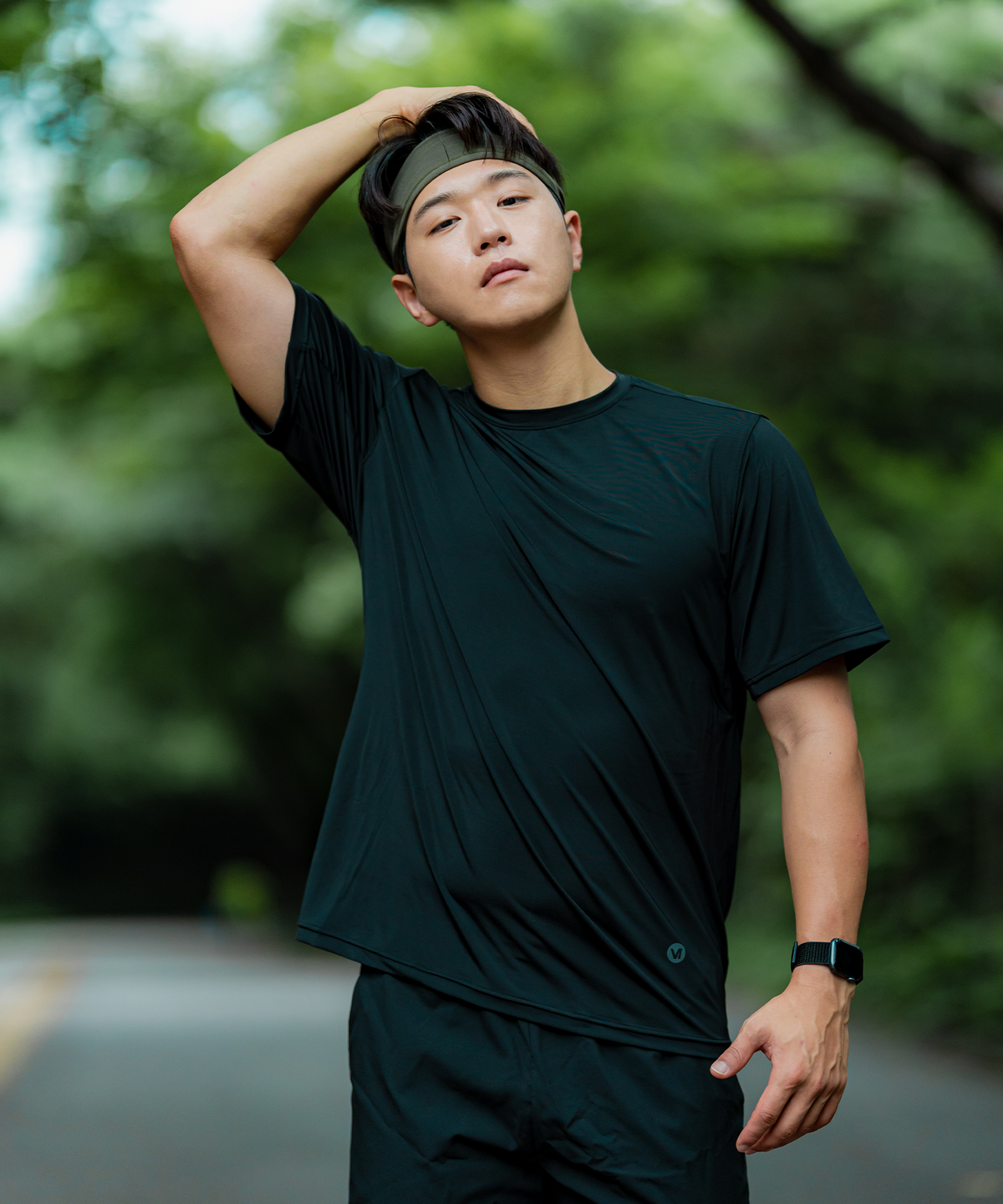 러닉스(RUNNIX) 에어 테크 숏슬리브 미들 그레이