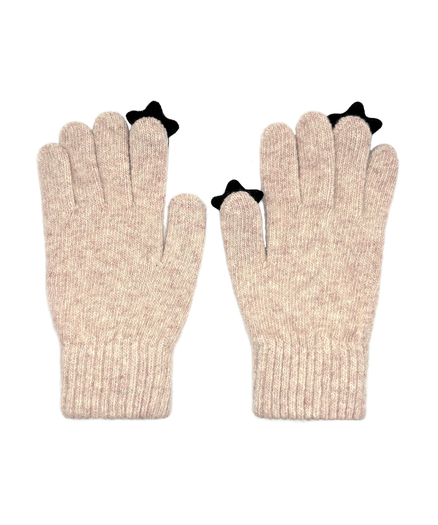 MUSINSA | OTHER-worldly Star Wool Gloves [Oatmeal]
