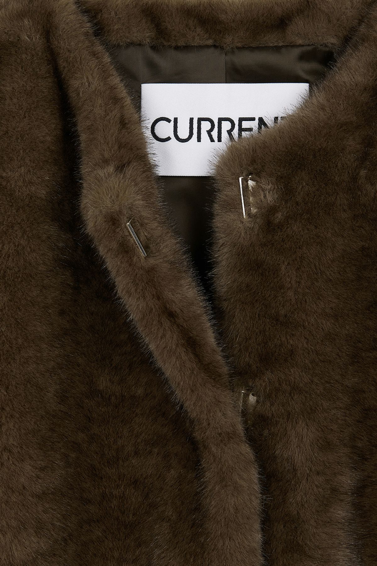커렌트(CURRENT) FAUX FUR 반팔자켓 [카멜]
