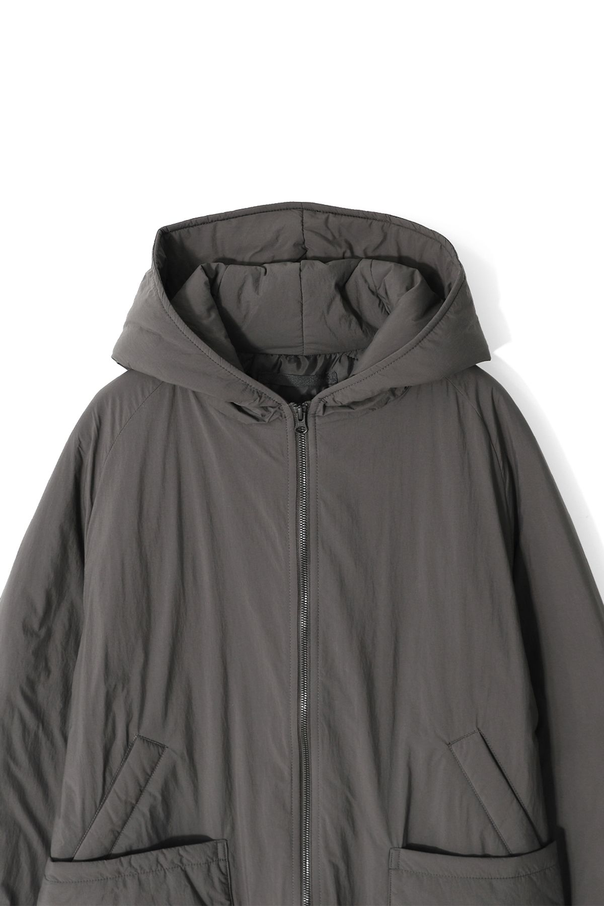 홀리선(HORLISUN) Moscow Water Repellent Padding Hoodie Jacket Charcoal