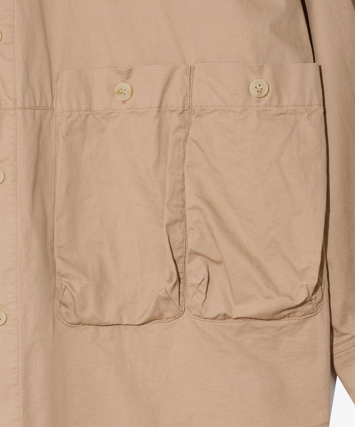 논타입(NONTYPE) POUCH POCKET SHIRTS (BEIGE)