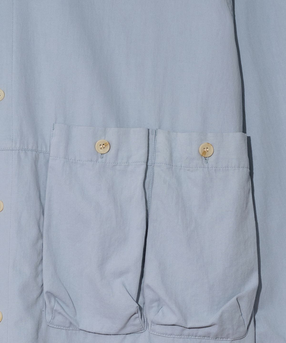 논타입(NONTYPE) POUCH POCKET SHIRTS (SKY)