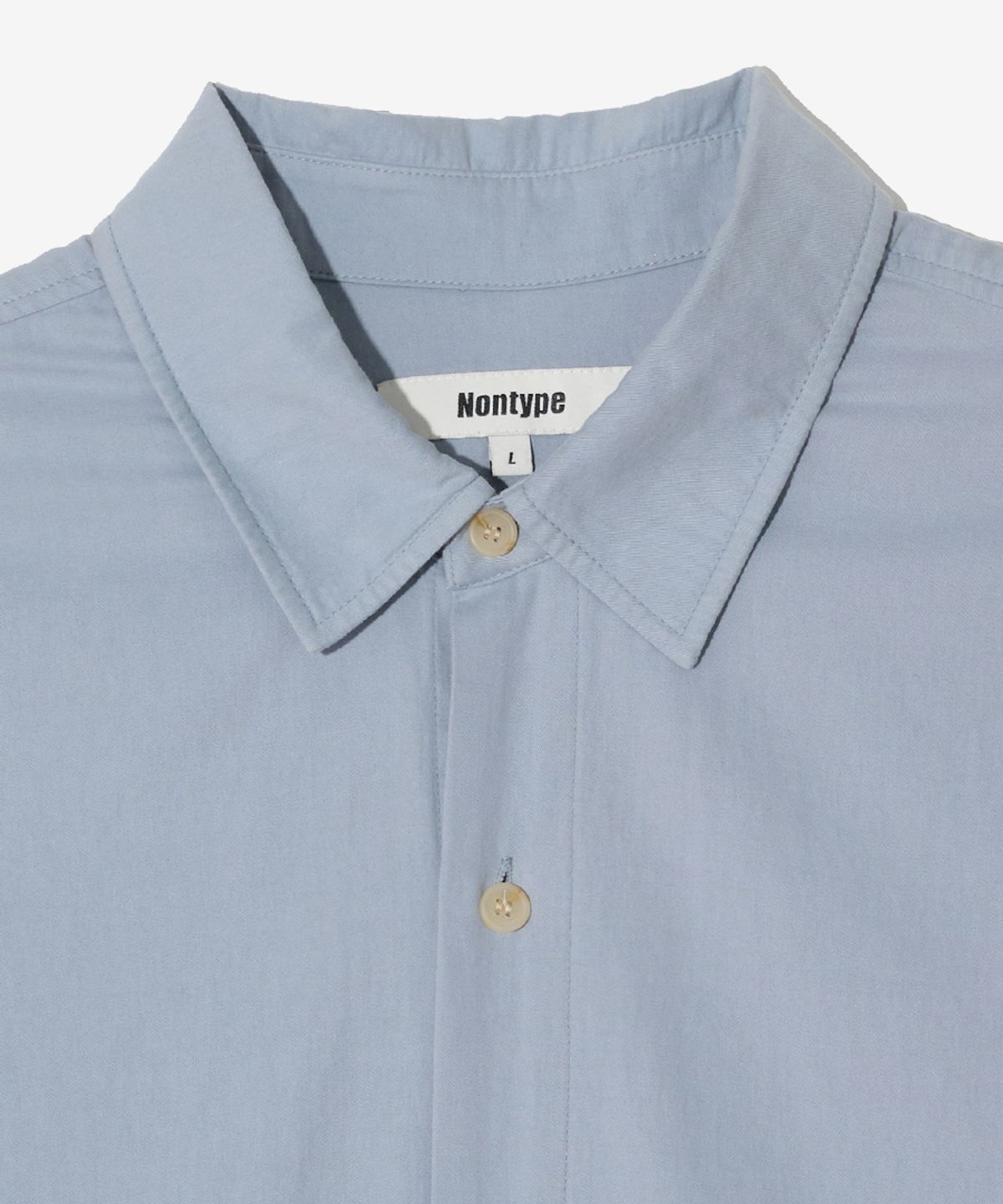 논타입(NONTYPE) POUCH POCKET SHIRTS (SKY)