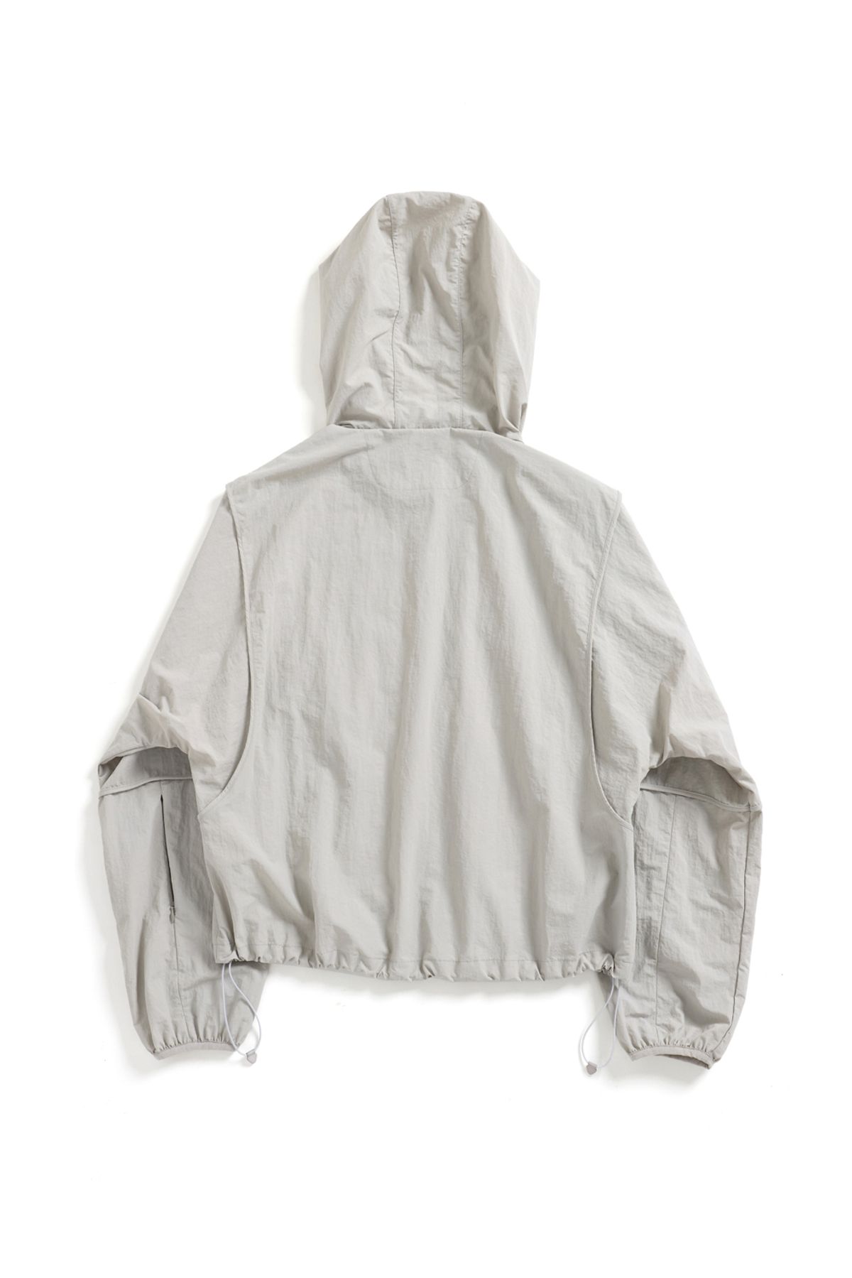 해칭룸(HATCHINGROOM) Crop Windbreaker Light Grey