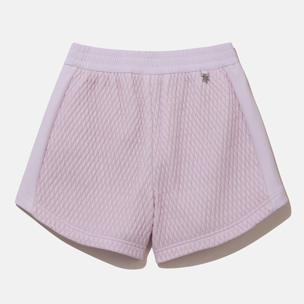 데상트(DESCENTE) 여성 패딩 하이브리드 4부 반바지 라벤더(SP422SHPO7)