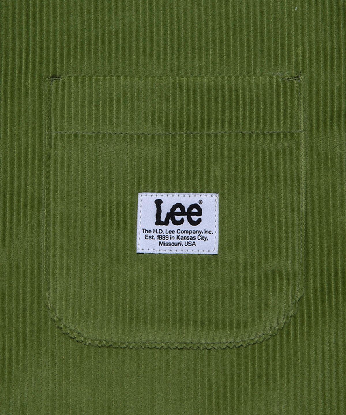리 키즈(LEE KIDS) 코듀로이 워크웨어 루즈핏 셔츠 카키 LK2404SH40KH