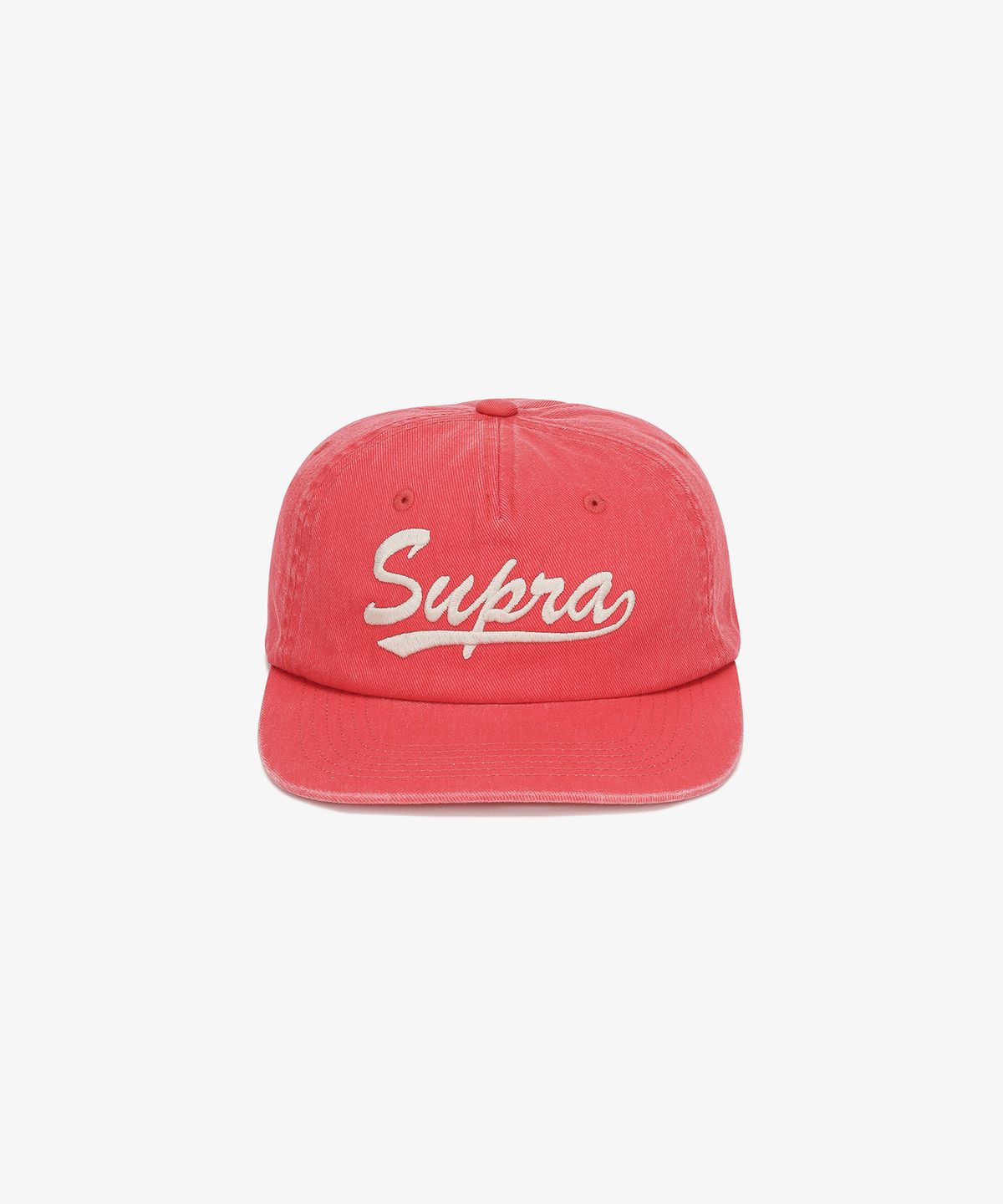 수프라(SUPRA) 피그먼트 워싱 보더캡(RED)