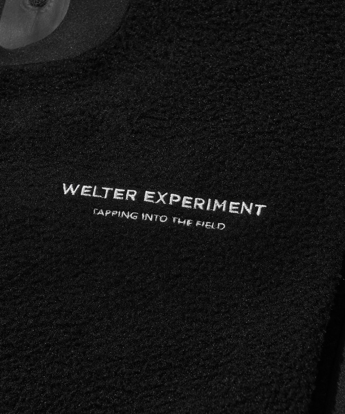 웰터 익스페리먼트(WELTER EXPERIMENT) REFLECTIVE POCKET CARDIGAN_BLACK_WOL083