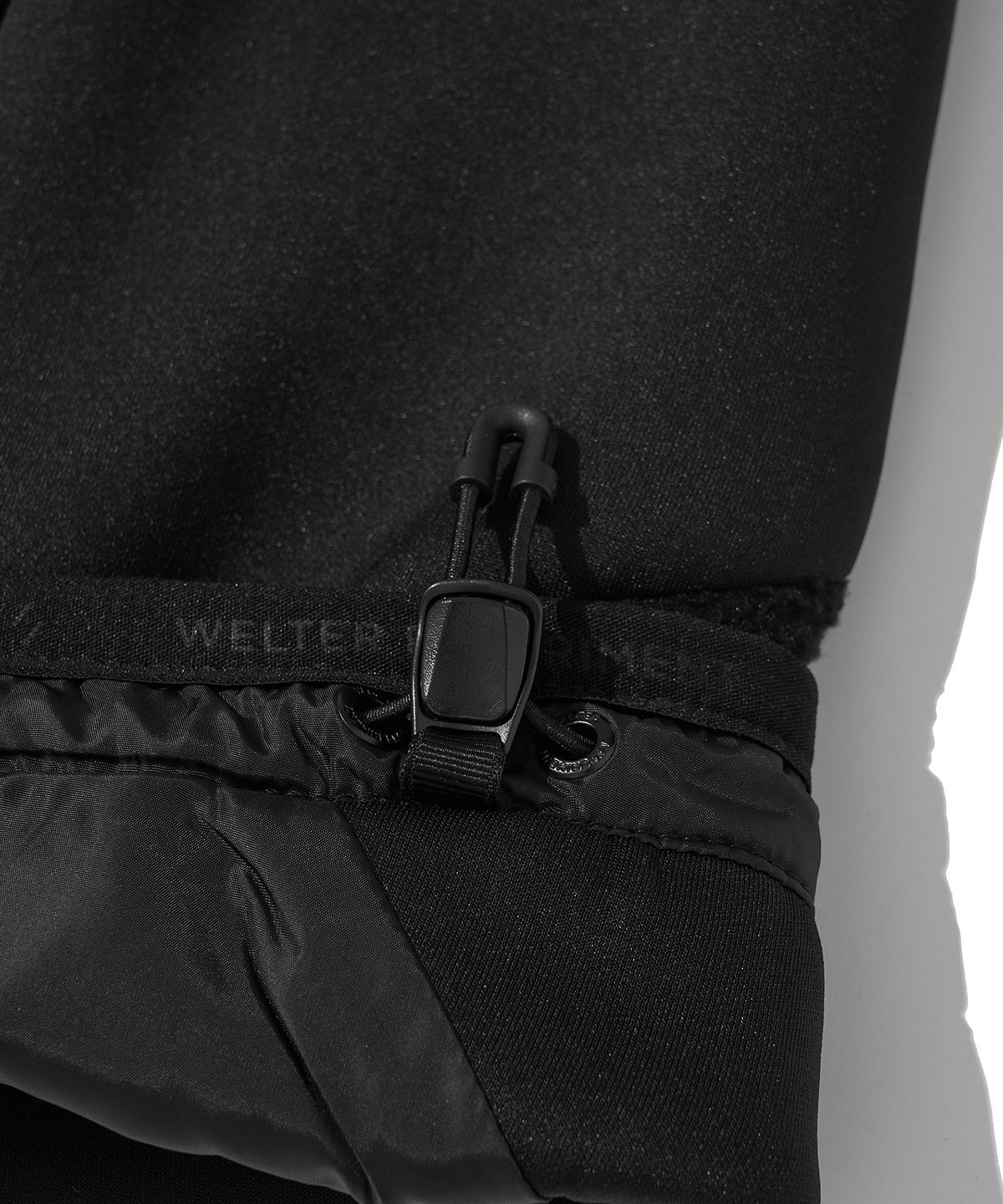 웰터 익스페리먼트(WELTER EXPERIMENT) REFLECTIVE POCKET CARDIGAN_BLACK_WOL083