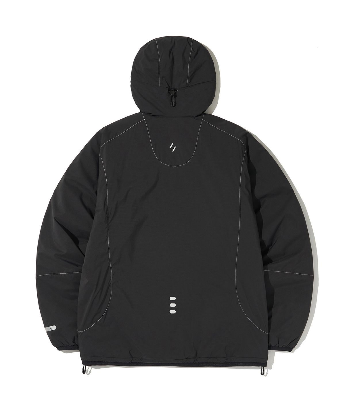 웰터 익스페리먼트(WELTER EXPERIMENT) REFLECTIVE STITCH PRIMALOFT INSULATION JACKET_BLACK_WOL085