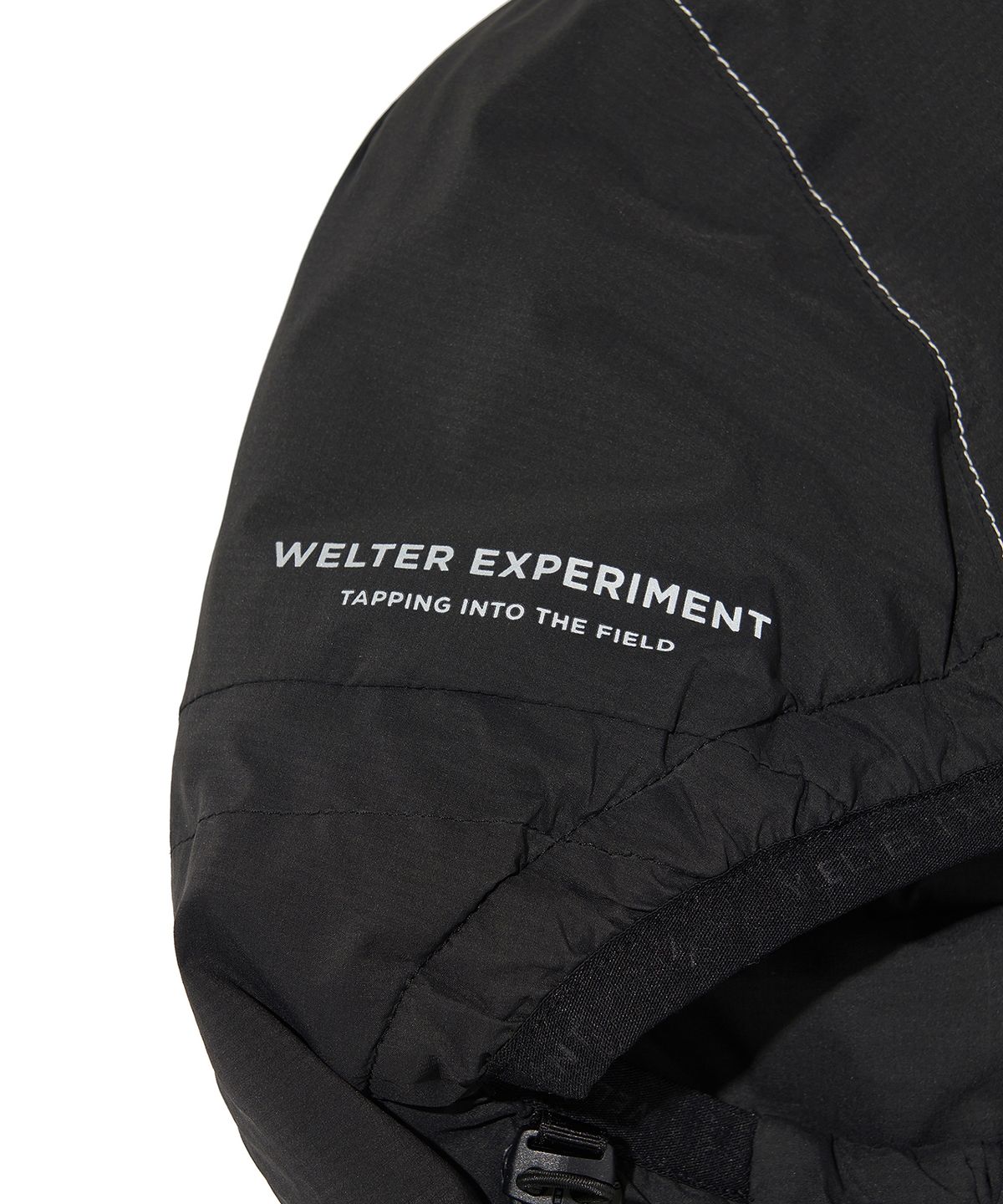 웰터 익스페리먼트(WELTER EXPERIMENT) REFLECTIVE STITCH PRIMALOFT INSULATION JACKET_BLACK_WOL085