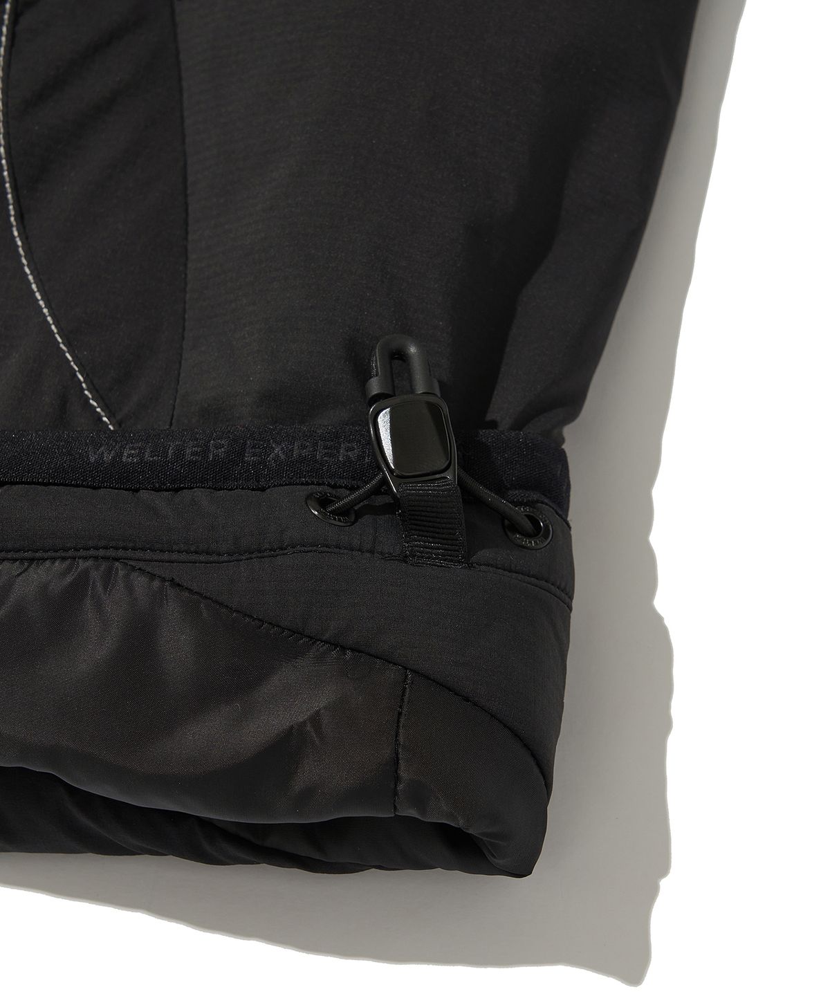 웰터 익스페리먼트(WELTER EXPERIMENT) REFLECTIVE STITCH PRIMALOFT INSULATION JACKET_BLACK_WOL085