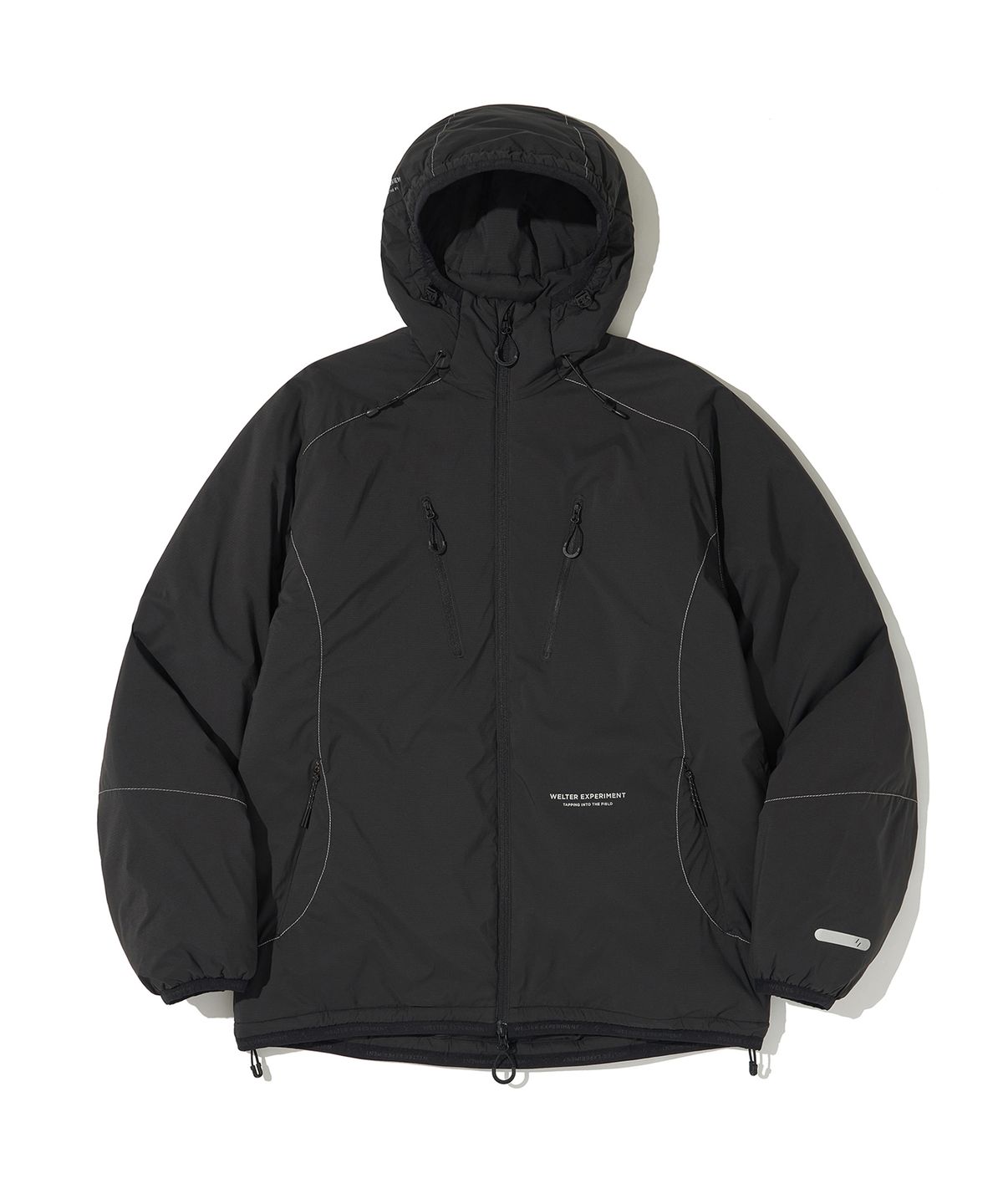 웰터 익스페리먼트(WELTER EXPERIMENT) REFLECTIVE STITCH PRIMALOFT INSULATION JACKET_BLACK_WOL085