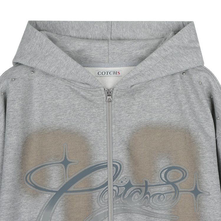 COTCHS☆LUCKY77 HOODED ZIP UP MUSINSA | COTCHS LUCKY77 HOODED ZIP UP-GREY