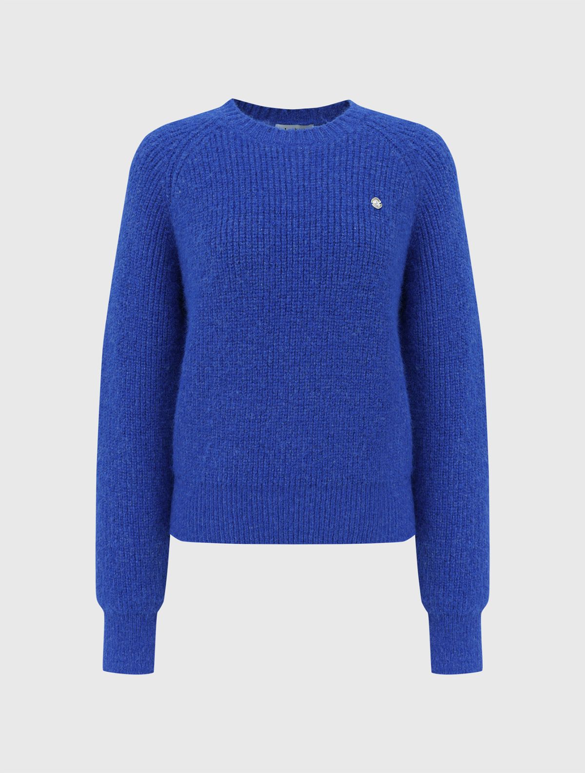 룩캐스트(LOOKAST) 벨라 울 라운드 니트_블루/ BELLA WOOL ROUND KNIT_BLUE
