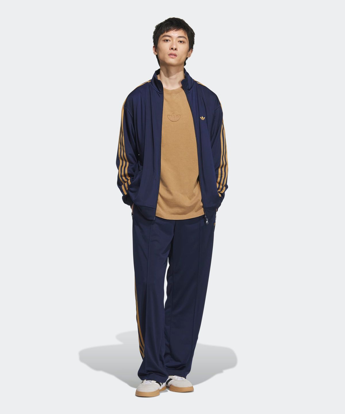 아디다스(ADIDAS) BB 트랙탑 - 네이비:오렌지 / JD5268