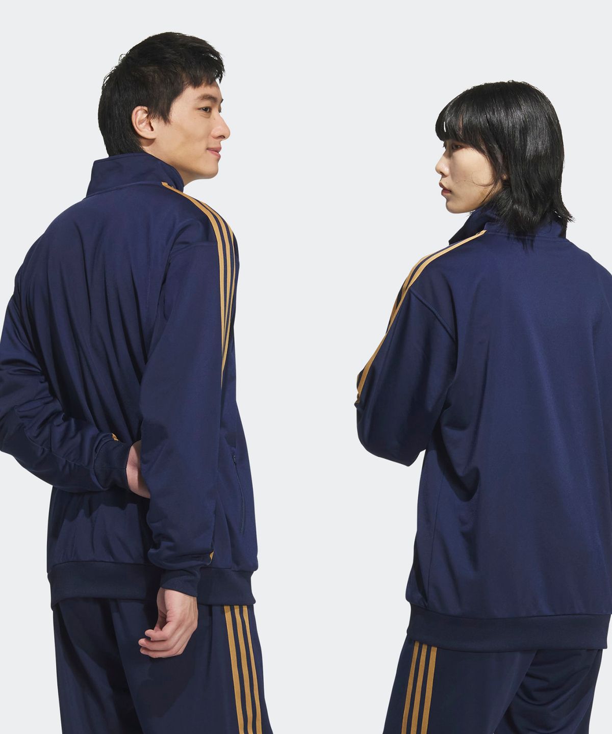 아디다스(ADIDAS) BB 트랙탑 - 네이비:오렌지 / JD5268