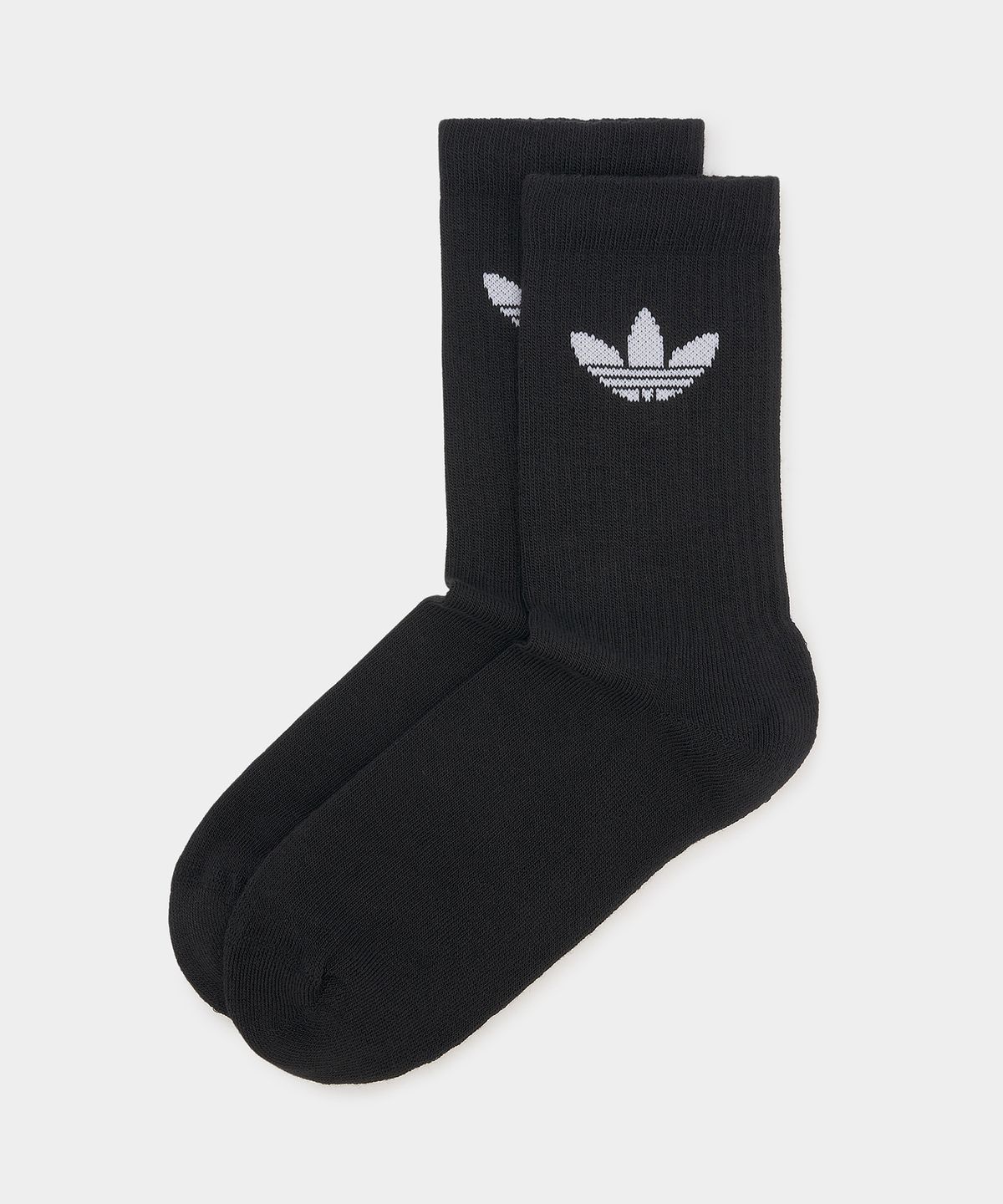 아디다스(ADIDAS) 트레포일 쿠션 크루 삭스 3P - 블랙 / IJ5613