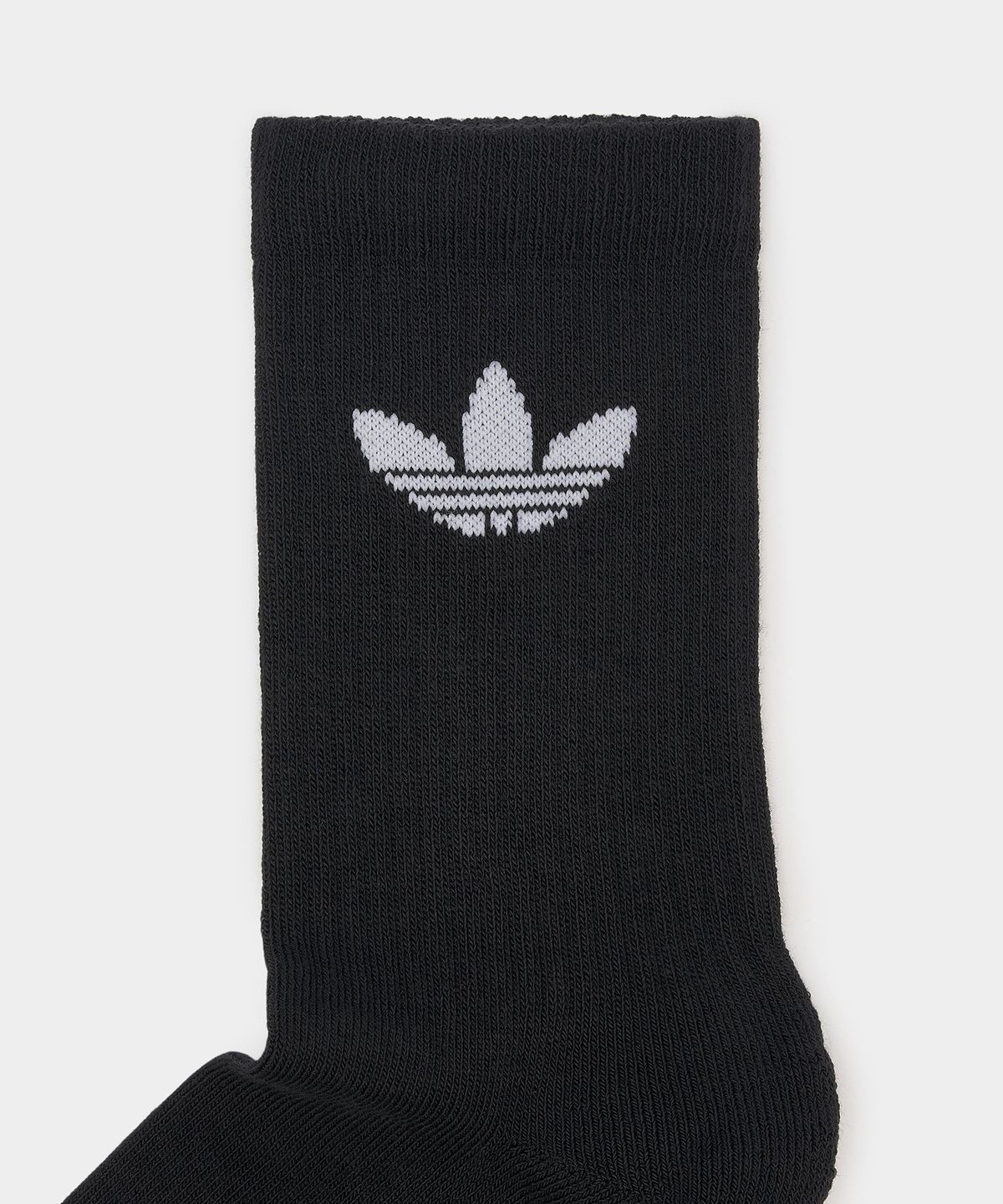 아디다스(ADIDAS) 트레포일 쿠션 크루 삭스 3P - 블랙 / IJ5613