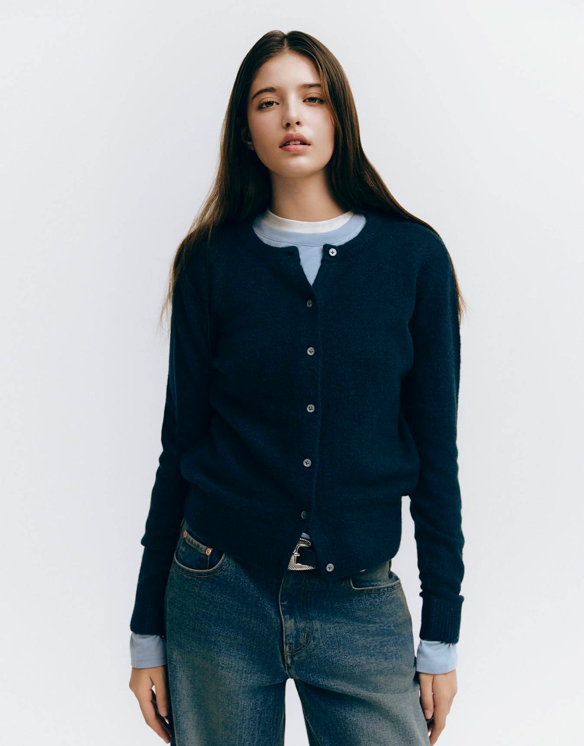 지오다노(GIORDANO) 크루넥 가디건(12GG) 354914 [5color]