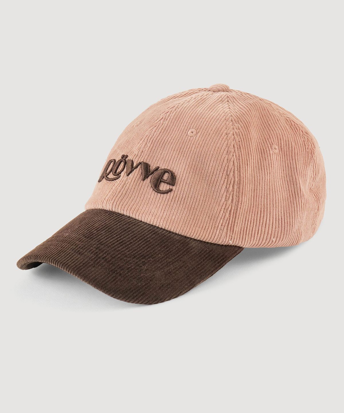 뢰브(ROVVE) Corduroy Color Mix Logo Cap (Pink)