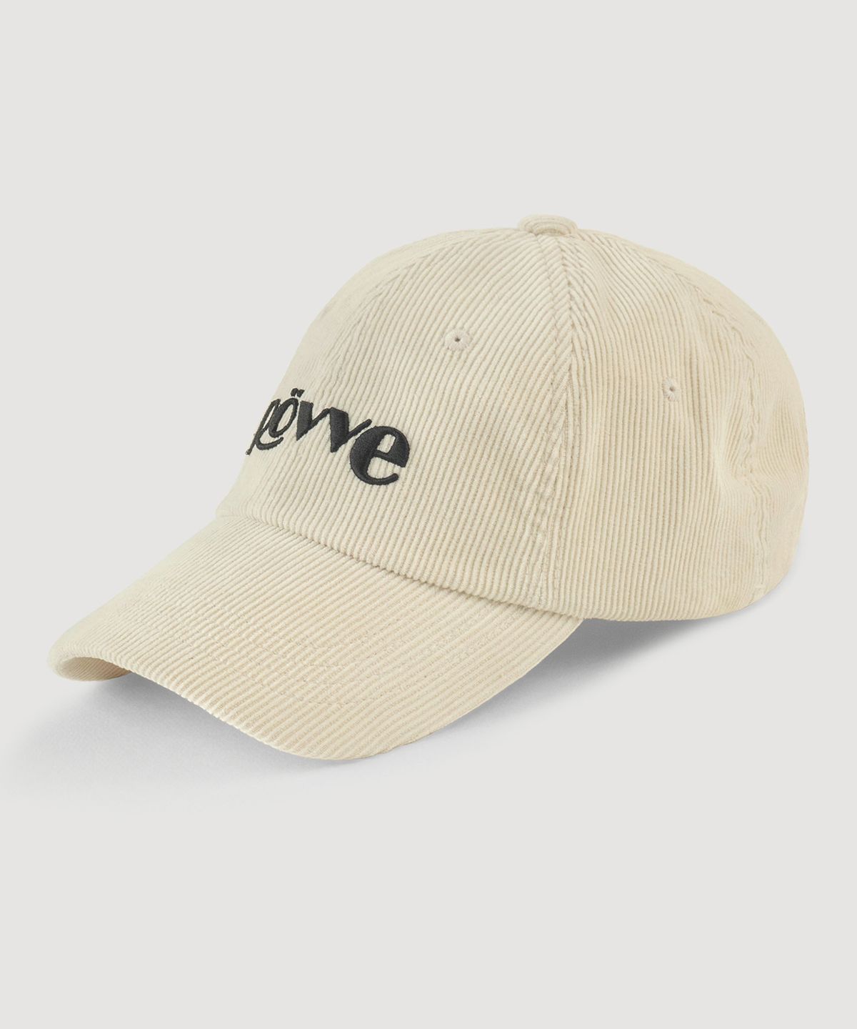 뢰브(ROVVE) Corduroy Logo Cap (Cream)