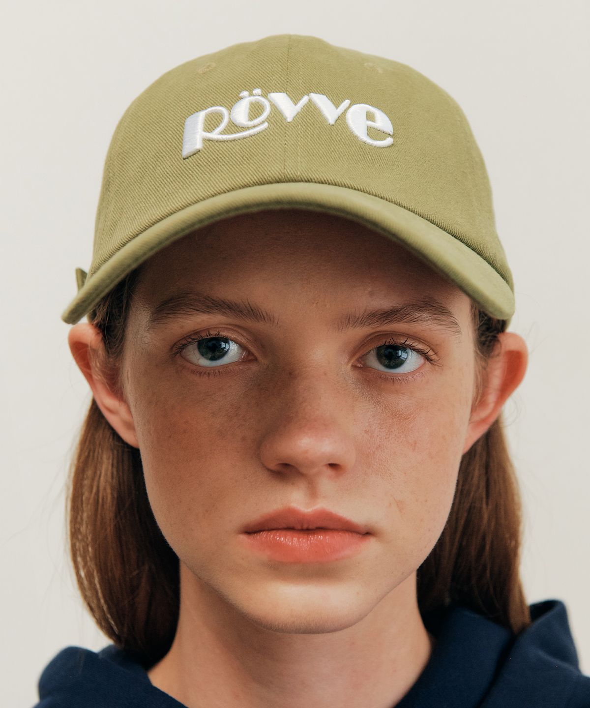 뢰브(ROVVE) Bio Washed Logo Cap (Olive)