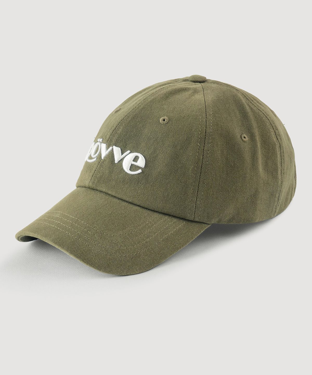 뢰브(ROVVE) Bio Washed Logo Cap (Deep Khaki)