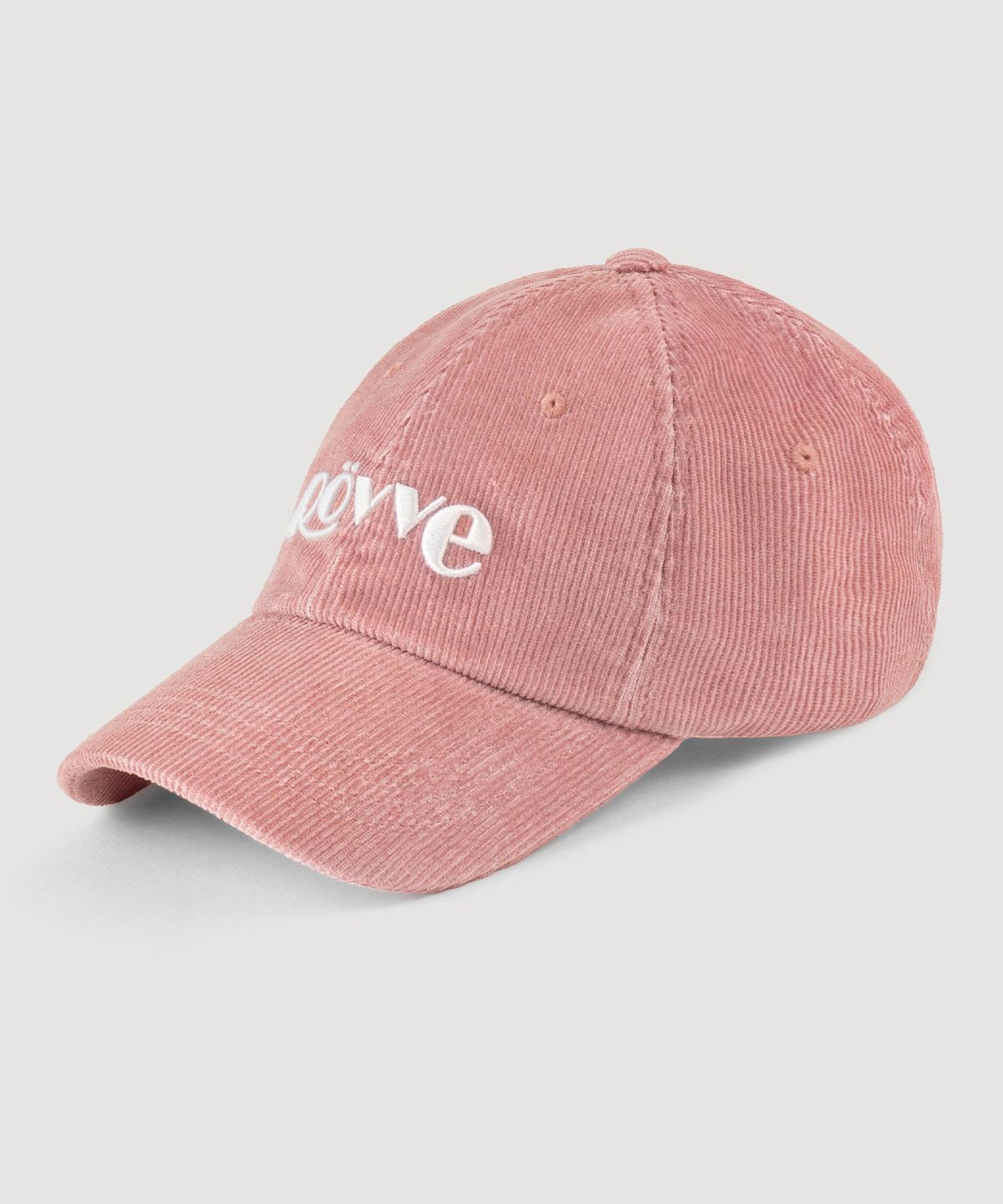 뢰브(ROVVE) Pigment Corduroy Logo Cap (Pink)