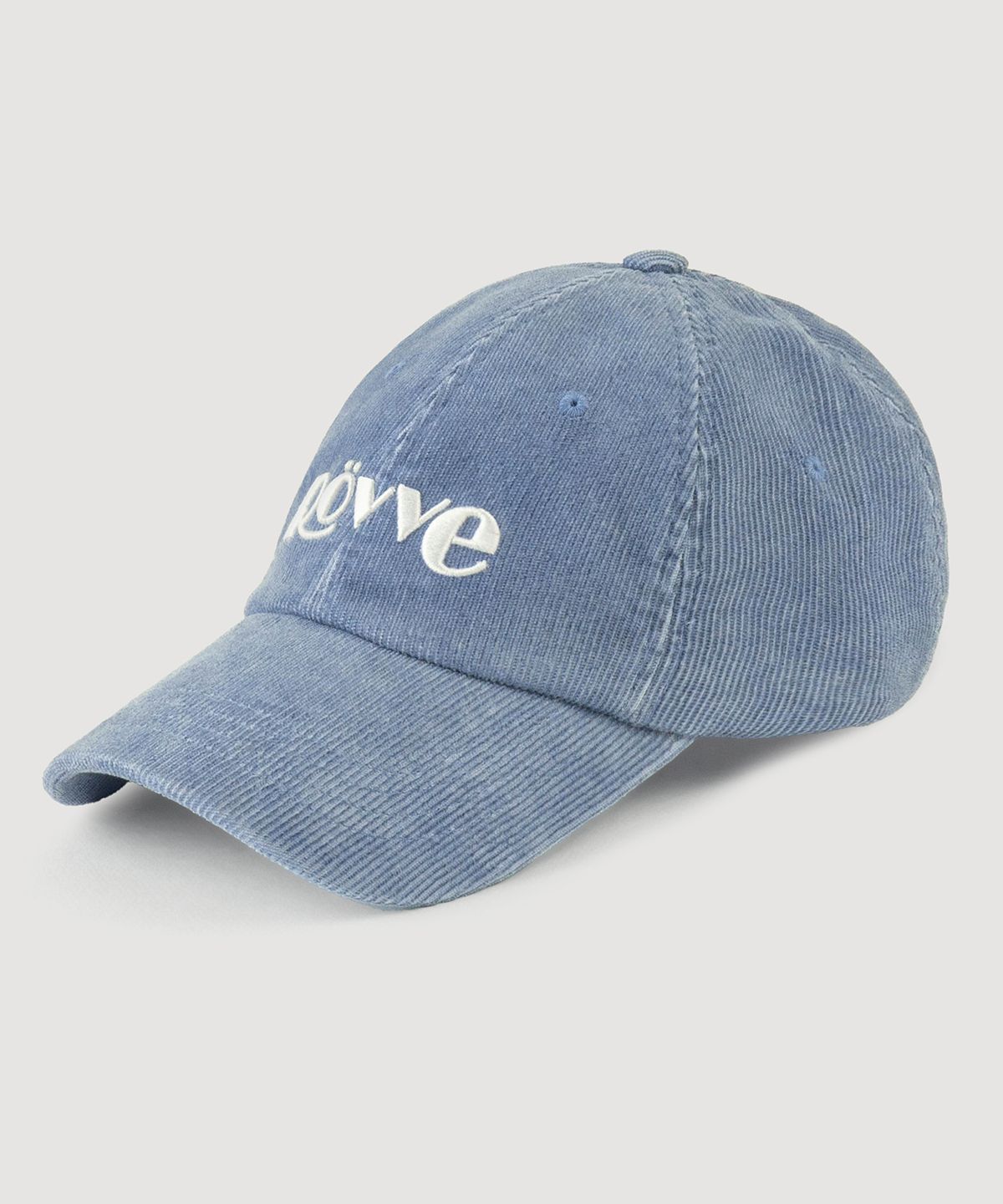 뢰브(ROVVE) Pigment Corduroy Logo Cap (Light Blue)