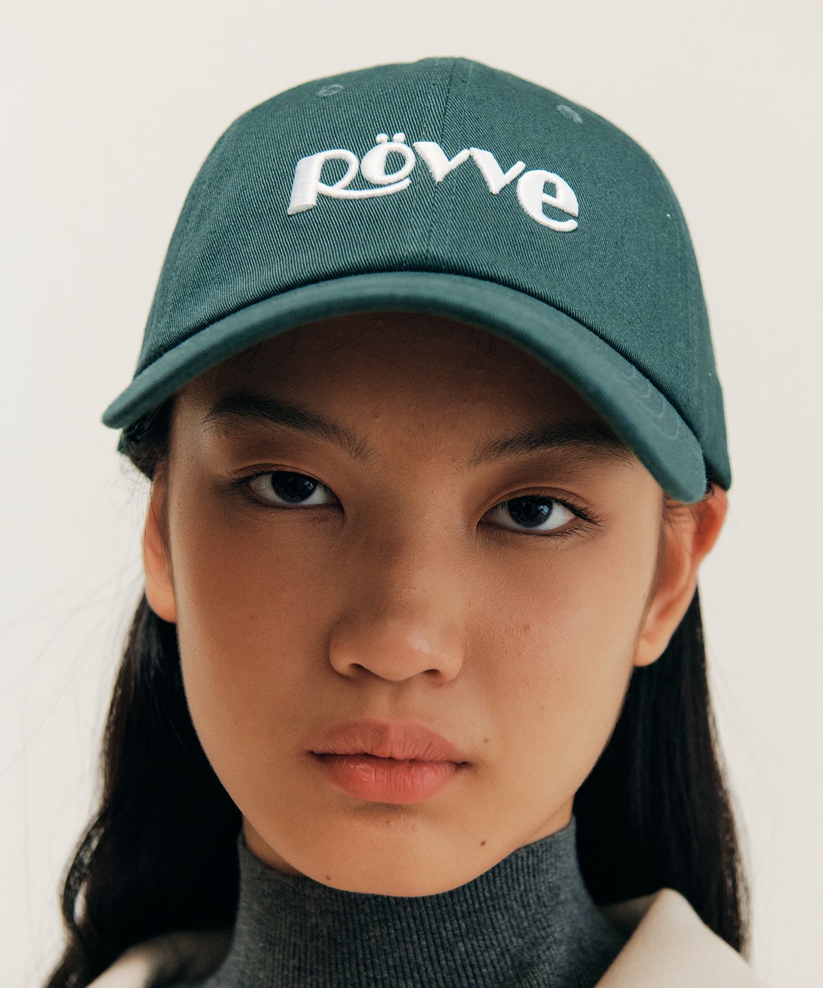 뢰브(ROVVE) Logo Cap (Forest Green)