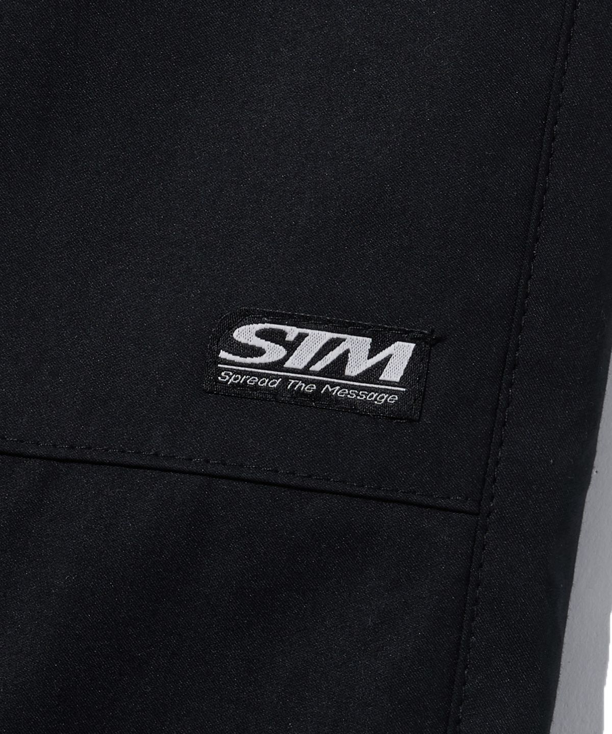 브라운브레스(BROWNBREATH) STM NYLON LINE PANTS - BLACK