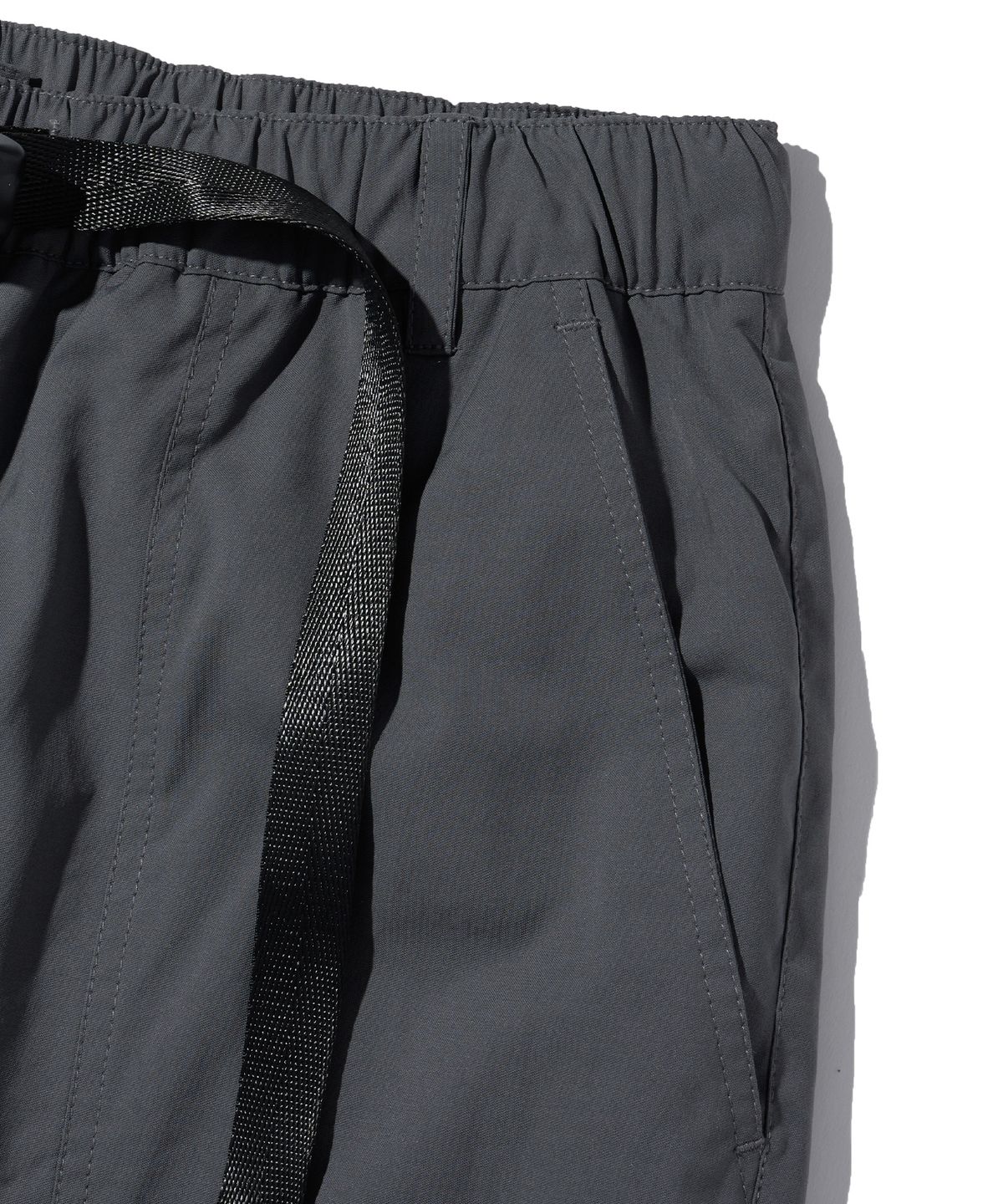 브라운브레스(BROWNBREATH) STM NYLON LINE PANTS - CHARCOAL