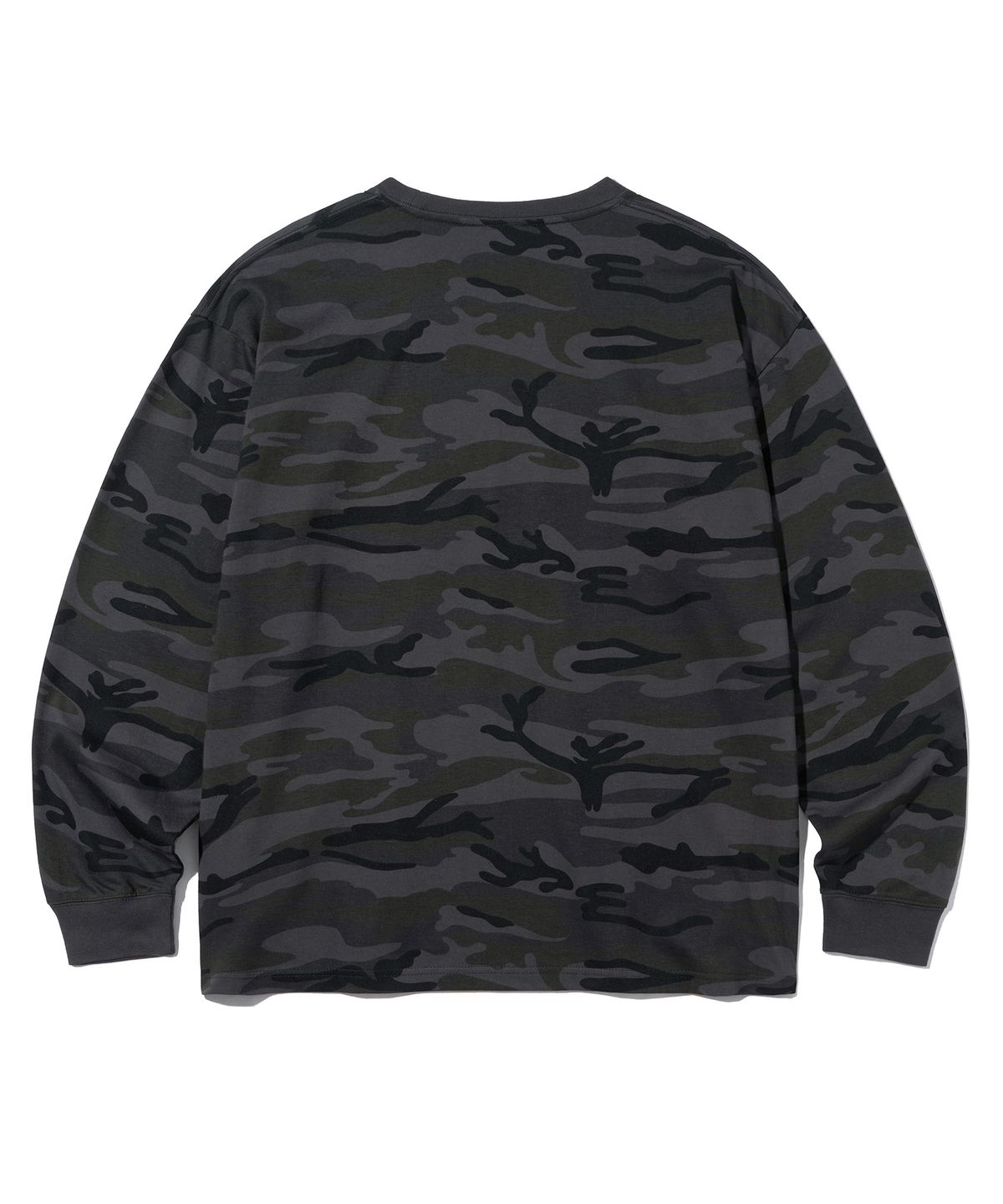 브라운브레스(BROWNBREATH) TAG CAMO LONGSLEEVE - DARK GREY
