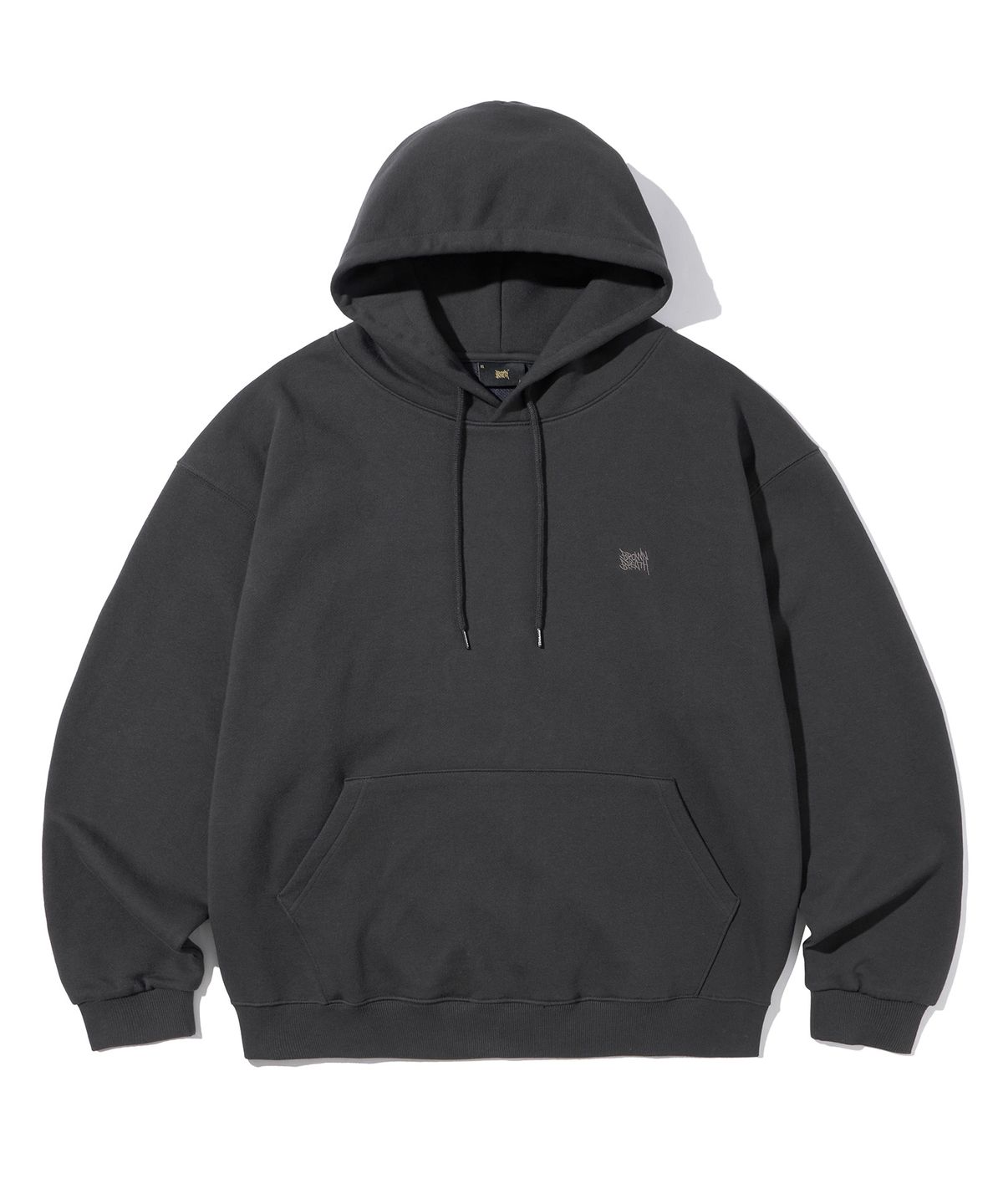 브라운브레스(BROWNBREATH) KITTY TAG HOODIE - CHARCOAL
