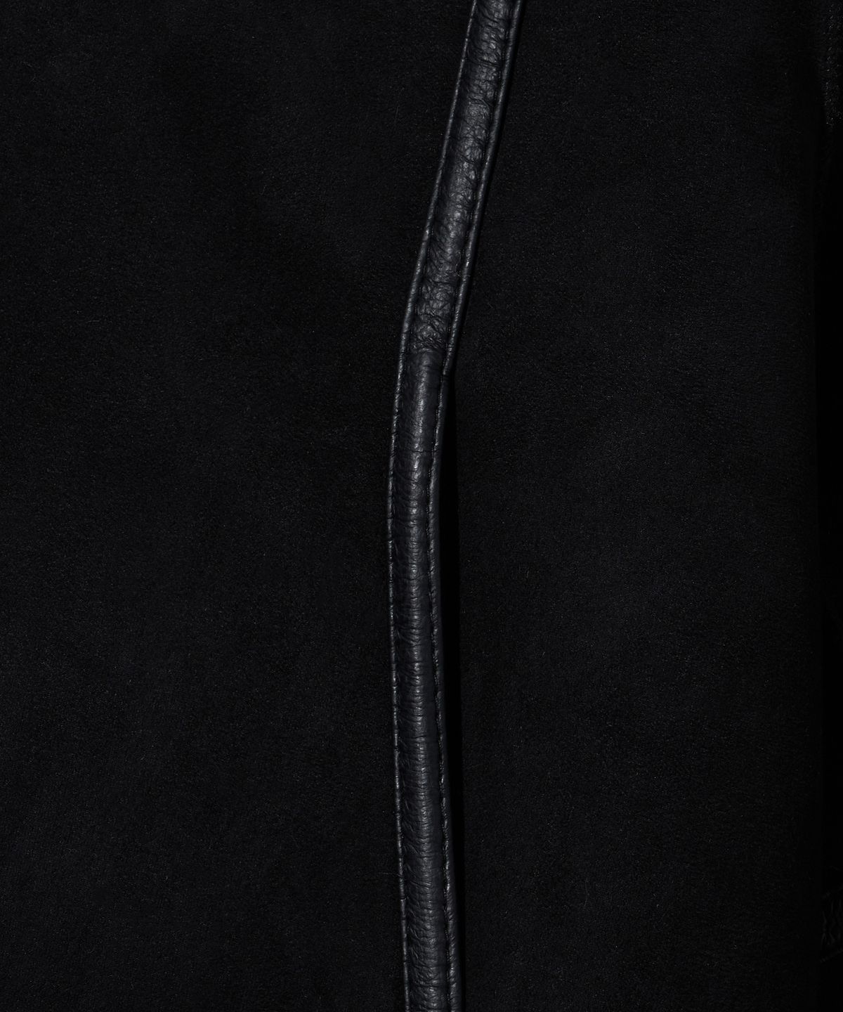 브라운브레스(BROWNBREATH) W TAG SHEARING HOOD JACKET - BLACK