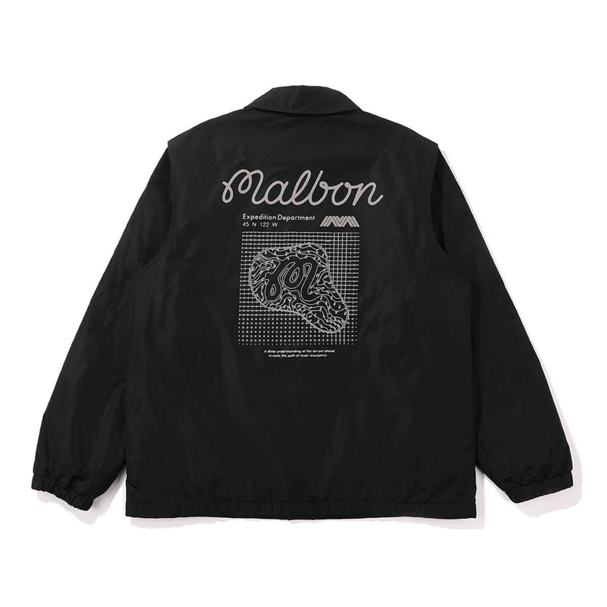 말본 골프(MALBON GOLF) 코치 패딩 자켓 BLACK (MAN)
