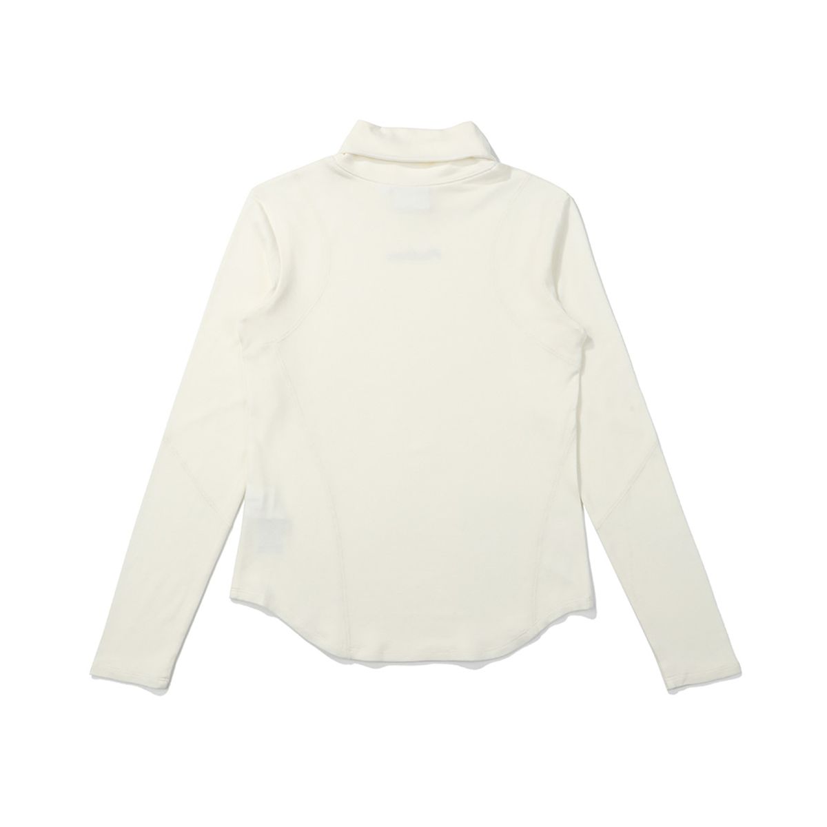 말본 골프(MALBON GOLF) 모크넥 절개 티셔츠 IVORY (WOMAN)