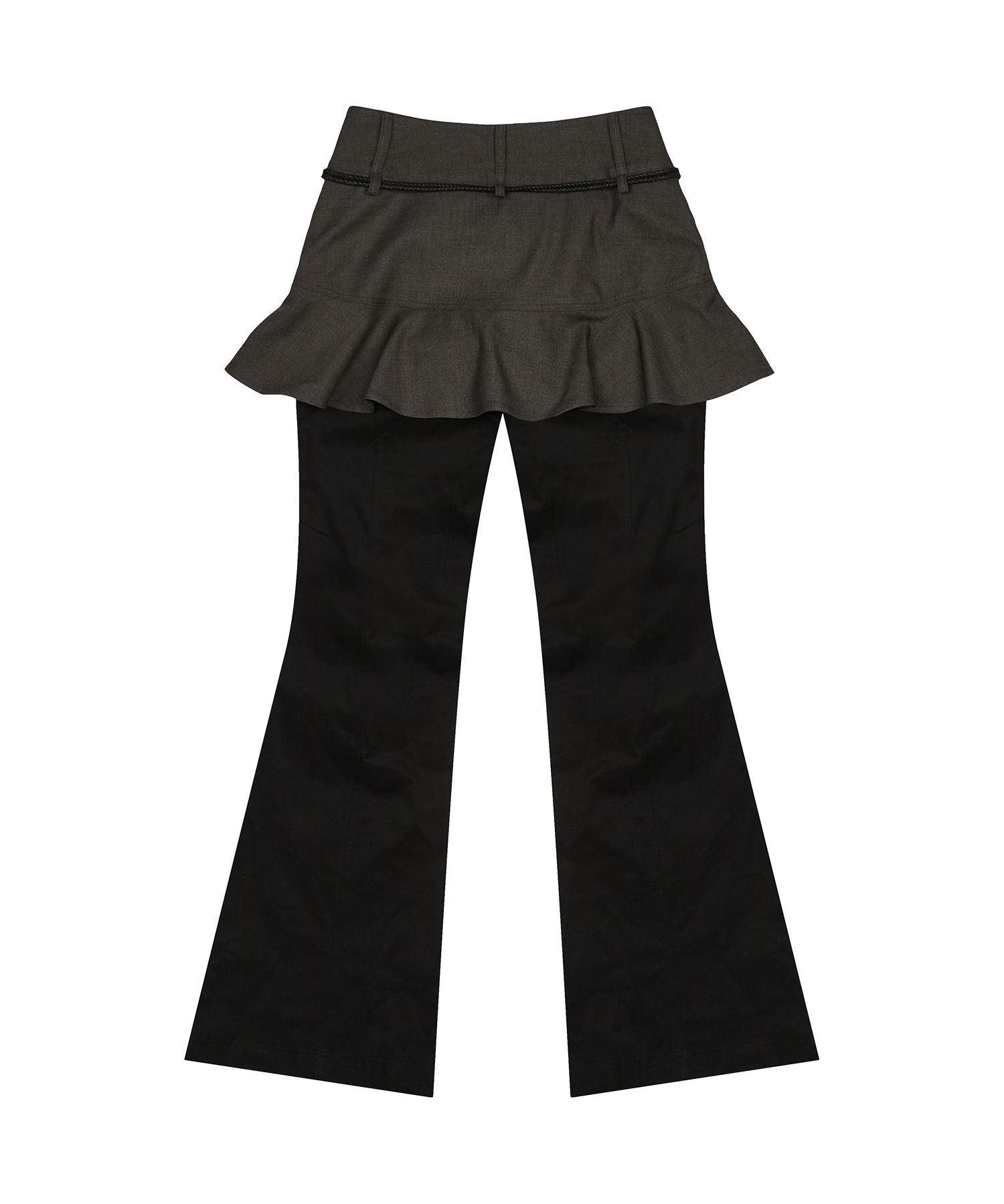 ★24-25FW新作★LUV IS TRUE★FS LAYERED SKIRT PANTS MUSINSA | LUV IS TRUE FS LAYERED SKIRT PANTS(BLACK)