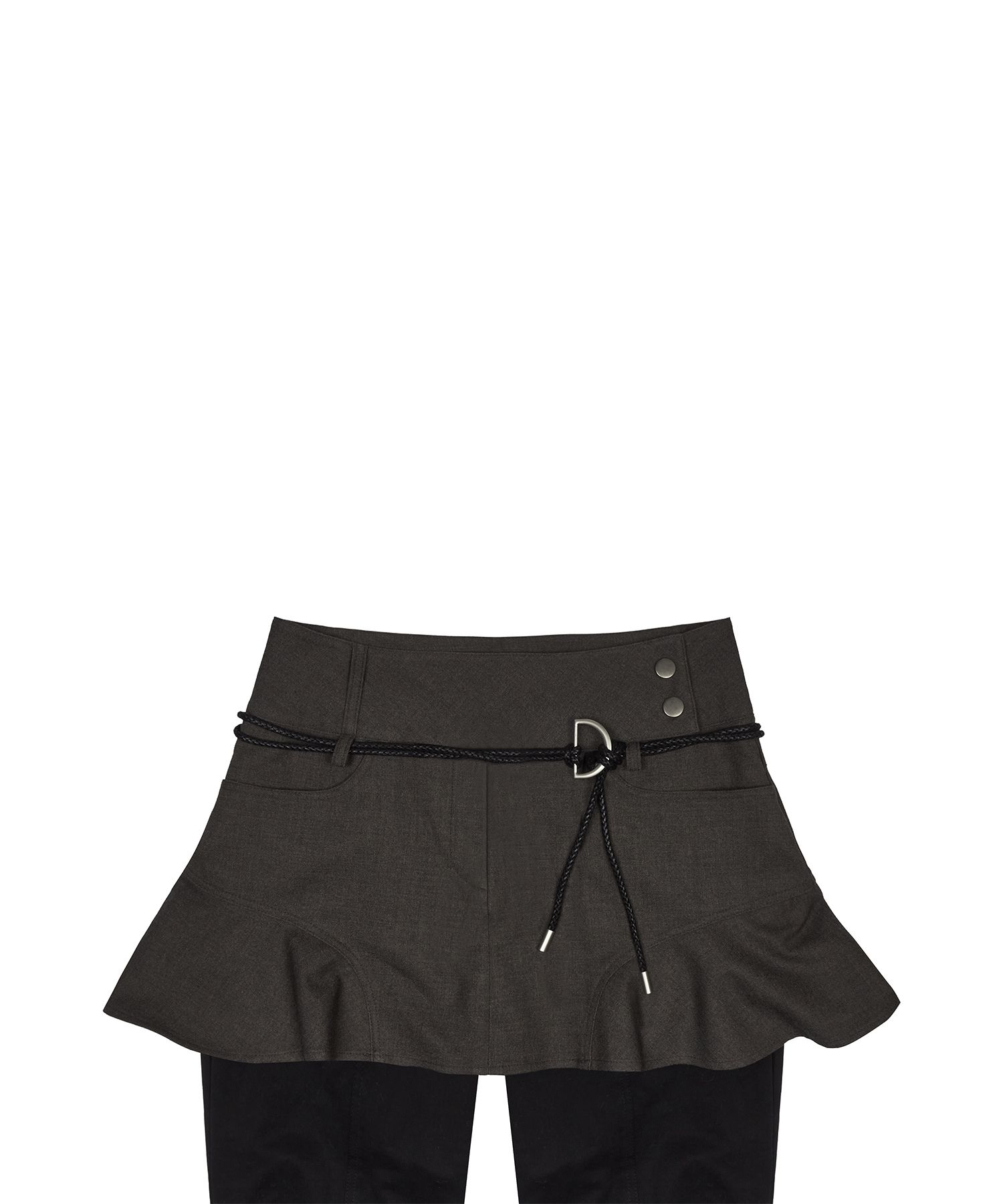 ★24-25FW新作★LUV IS TRUE★FS LAYERED SKIRT PANTS MUSINSA | LUV IS TRUE FS LAYERED SKIRT PANTS(BLACK)