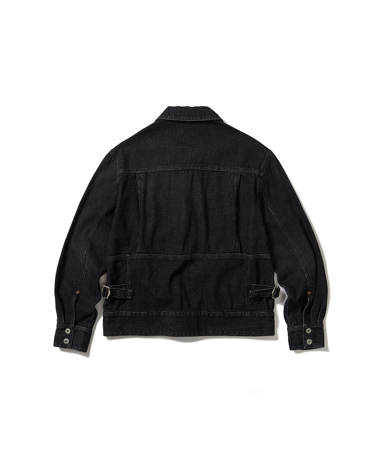카락터(KARACTOR) Sphinx denim short trucker jacket / Canvas black