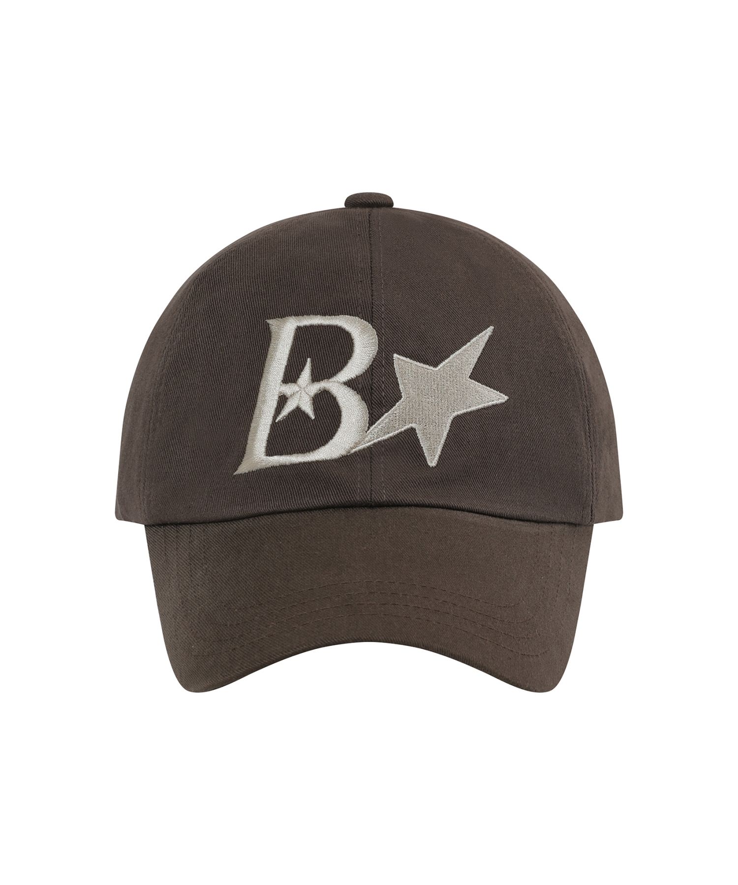 韓国人気[BAUF] BIG B STAR BALL CAP スターボールキャップ 星 MUSINSA公式 | BAUF Big B Star Ball Cap [Dark Brown]