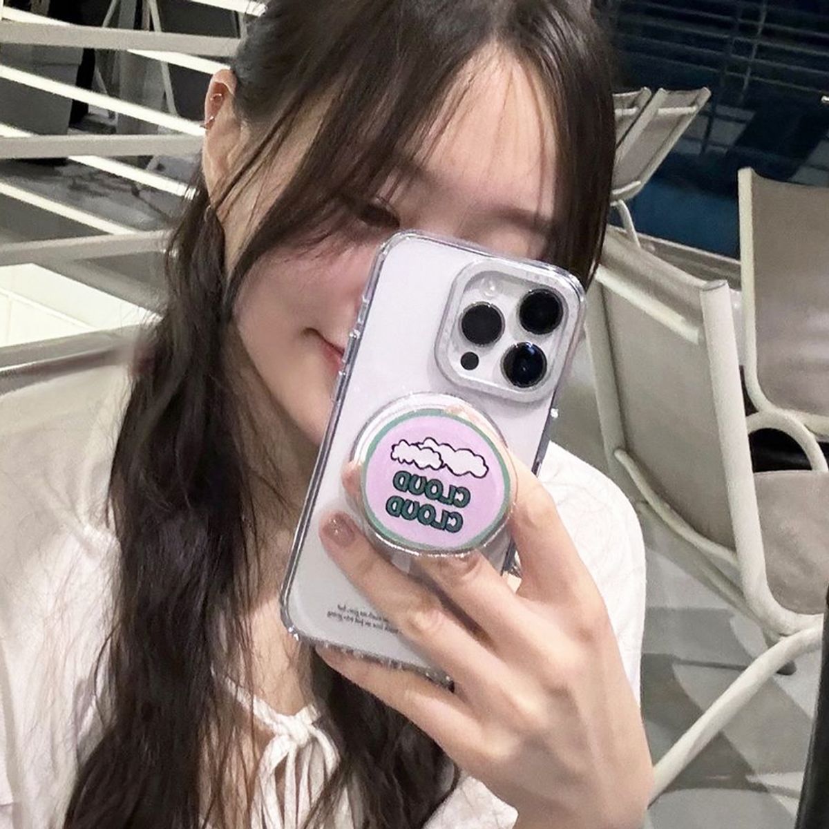 일육팔센치케이스(168CM) 아이폰 맥세이프 그립 스마트톡 거치대 클라우드