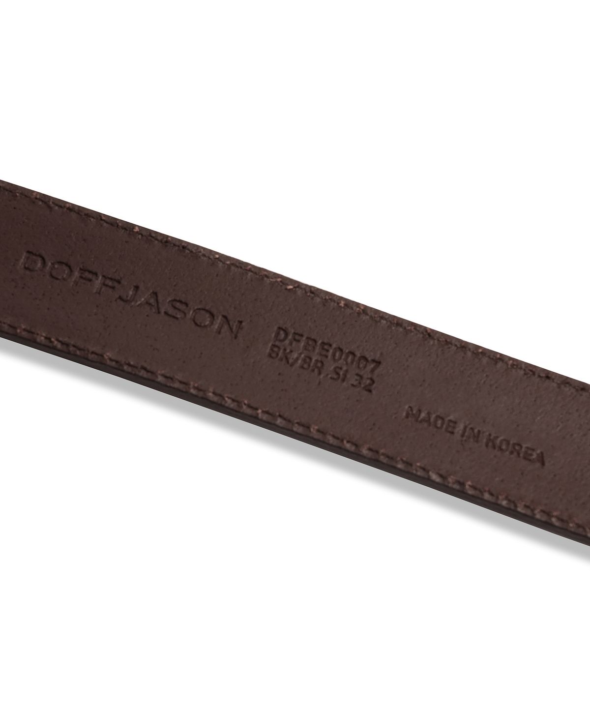 도프제이슨(DOFFJASON) 카우하이드 볼륨 미니멀 벨트 BROWN