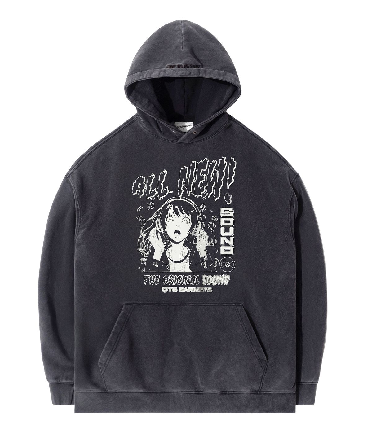큐티에잇 가먼츠(QT8 GARMENTS) RG All New SP Washed Hoodie (Black)