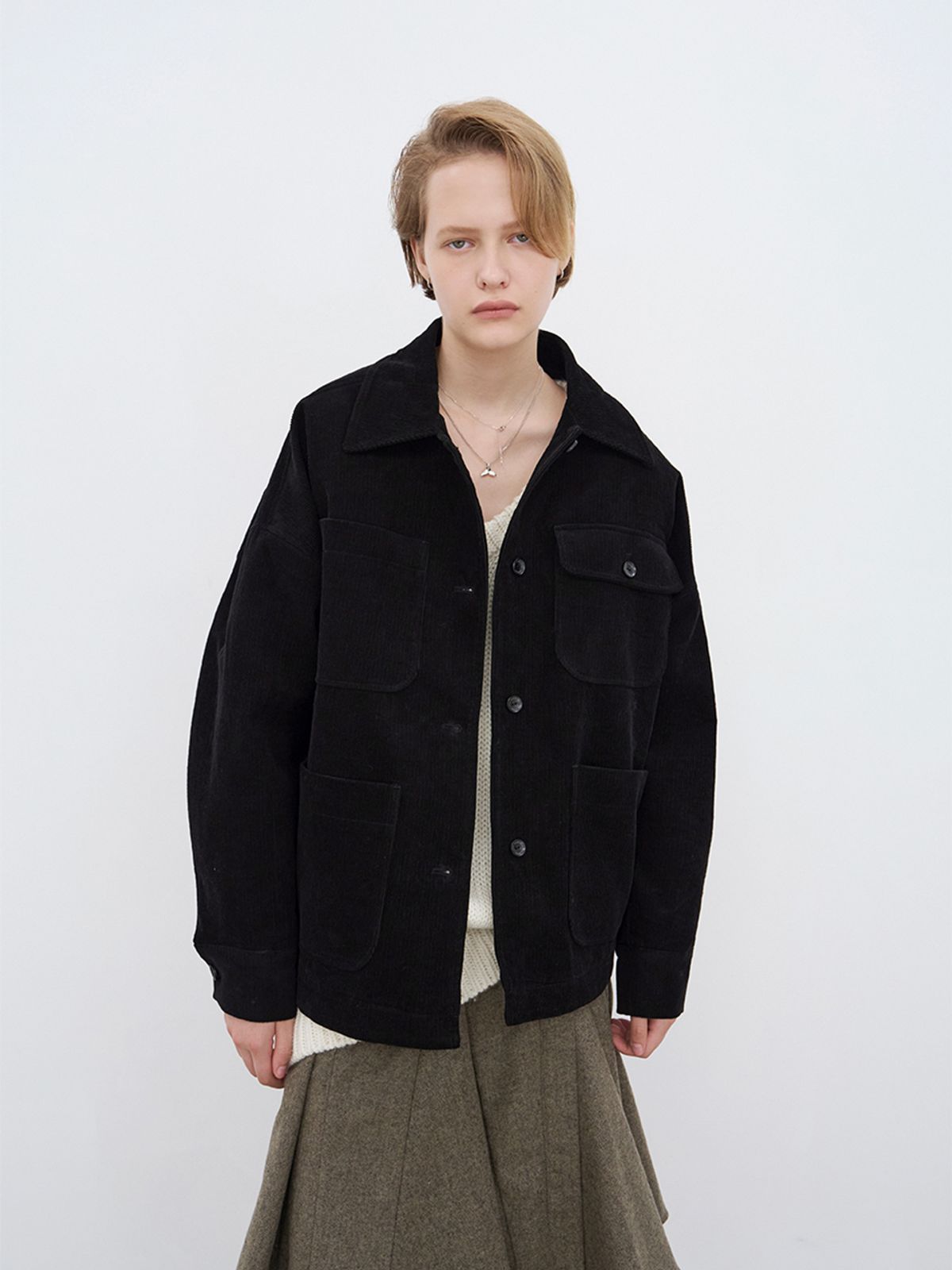 위메농(OUI MAIS NON) Corduroy jacket